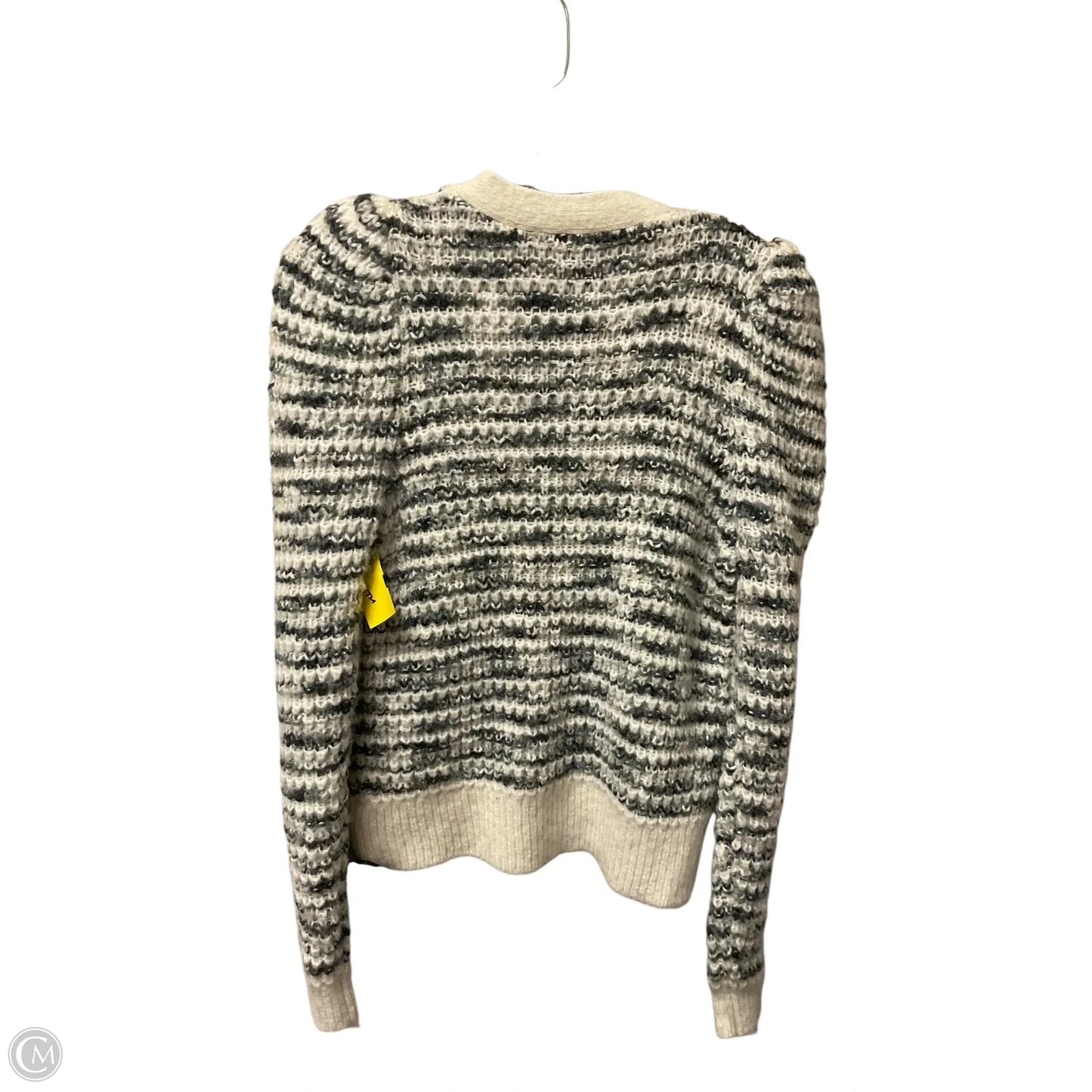 Sweater Cardigan By Express In Black & White, Size: M