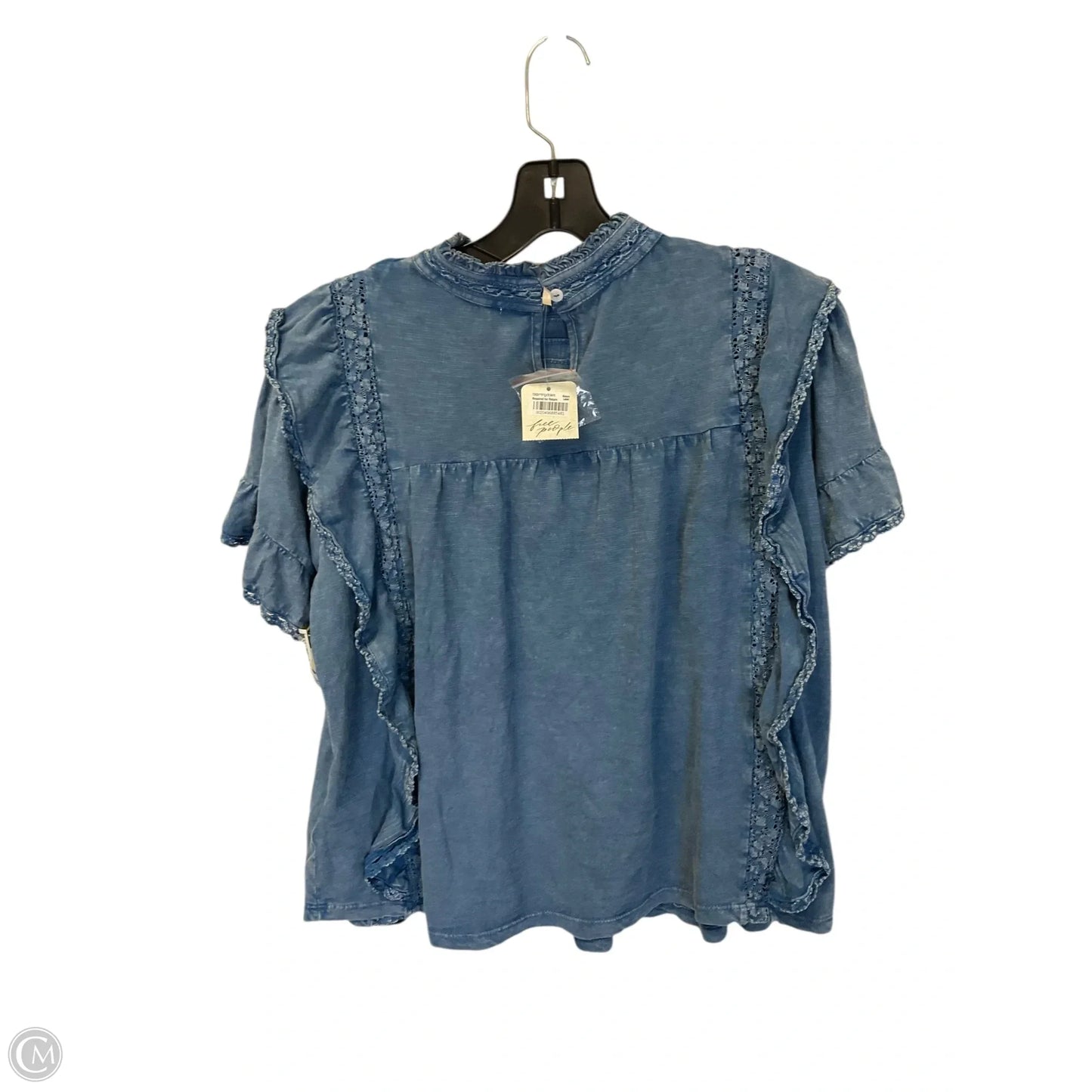 Top Short Sleeve By Free People In Blue, Size: Xs