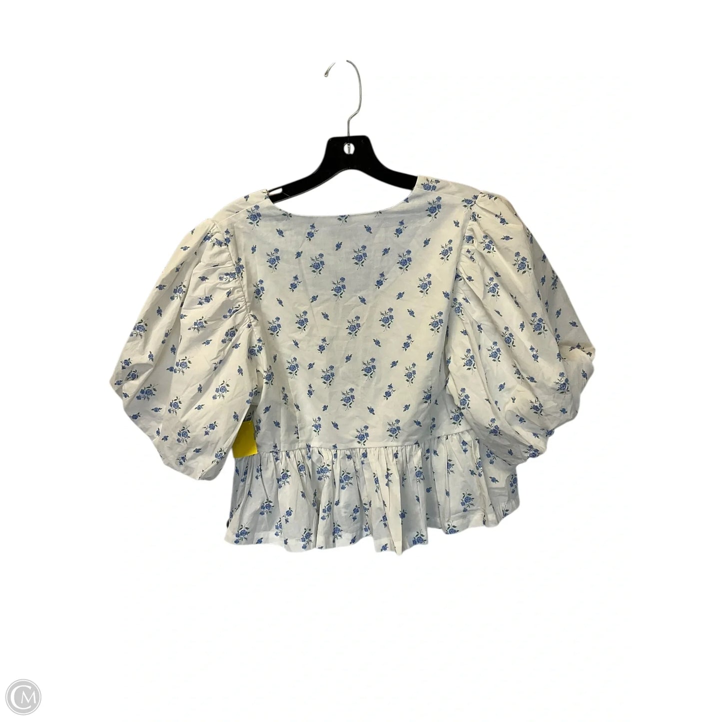 Top Short Sleeve By Mable In White, Size: L