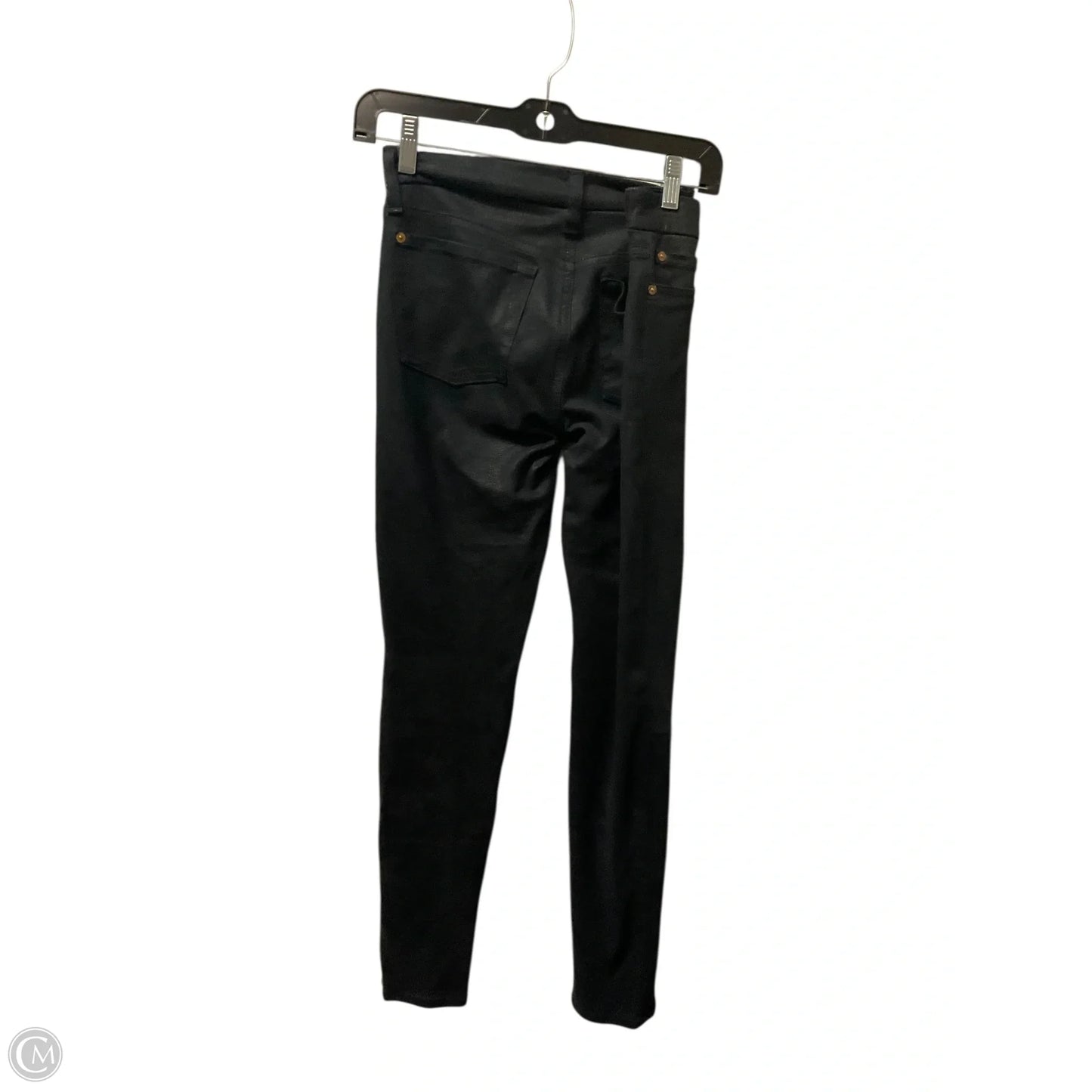 Jeans Skinny By 7 For All Mankind In Black Denim, Size: 4
