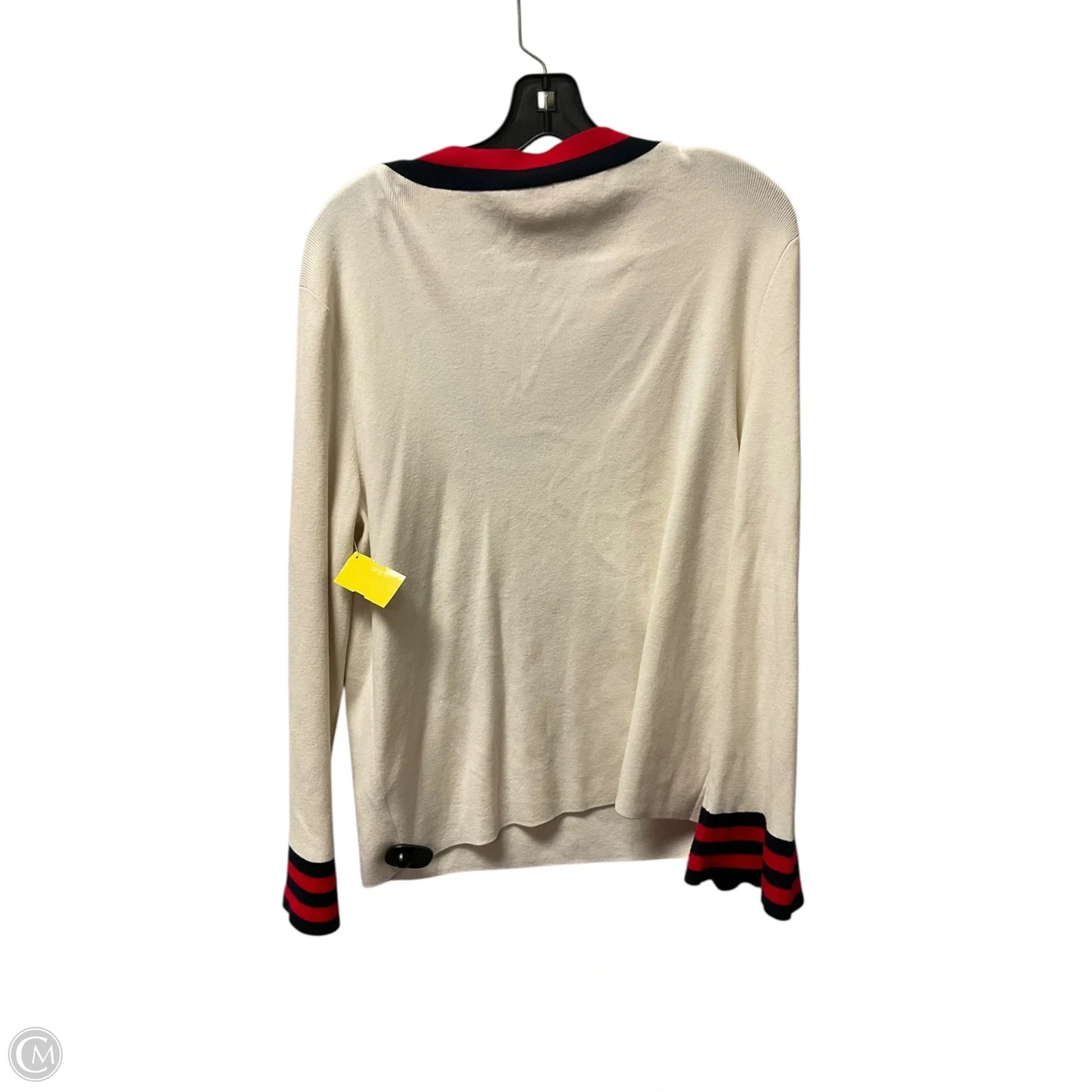 Top Long Sleeve By Talbots In Cream, Size: Xl