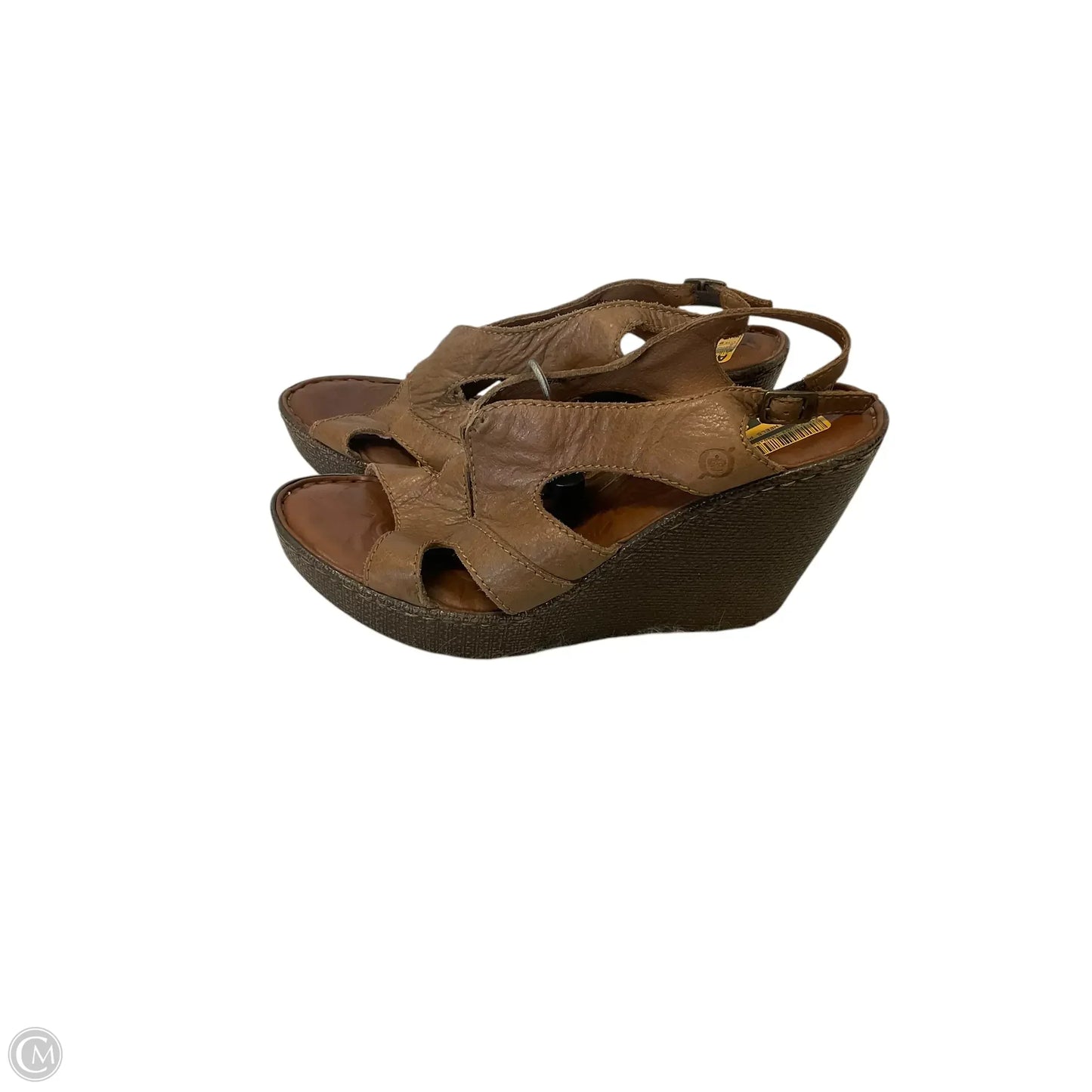 Sandals Heels Platform By Born In Brown, Size: 9