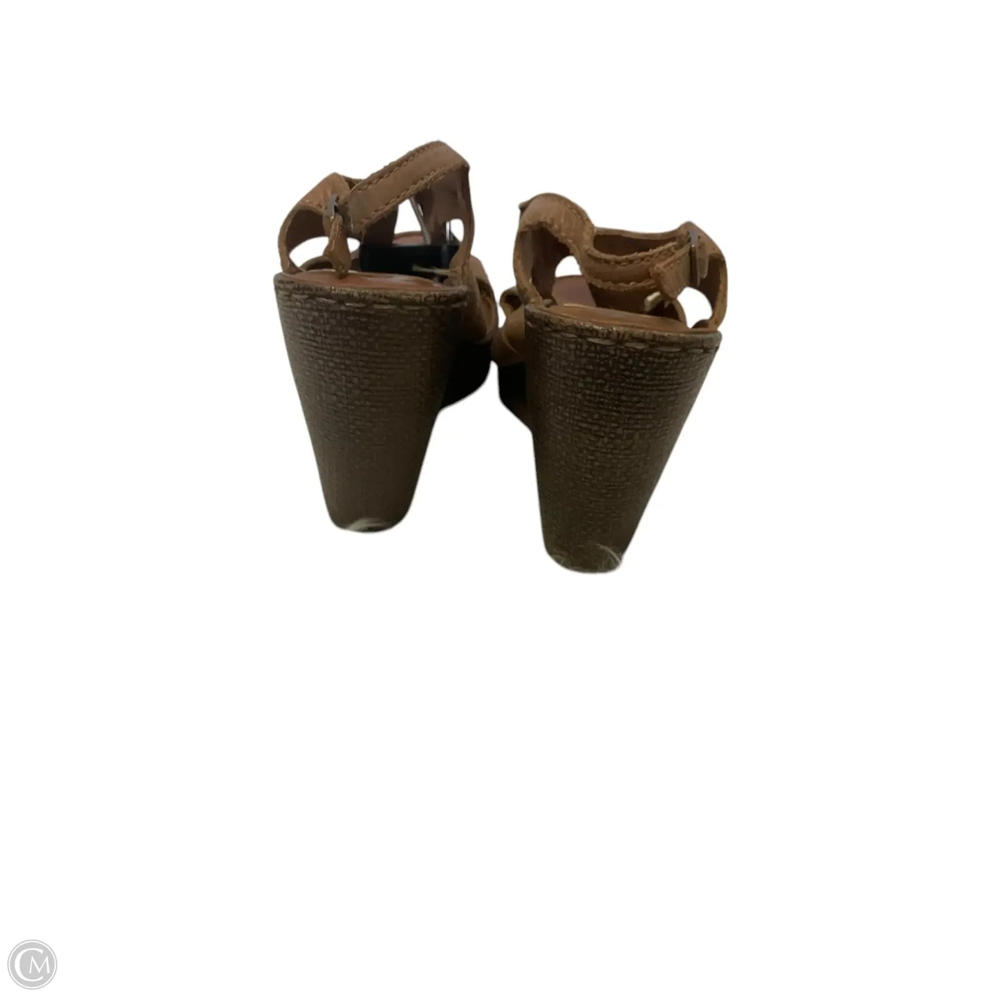 Sandals Heels Platform By Born In Brown, Size: 9