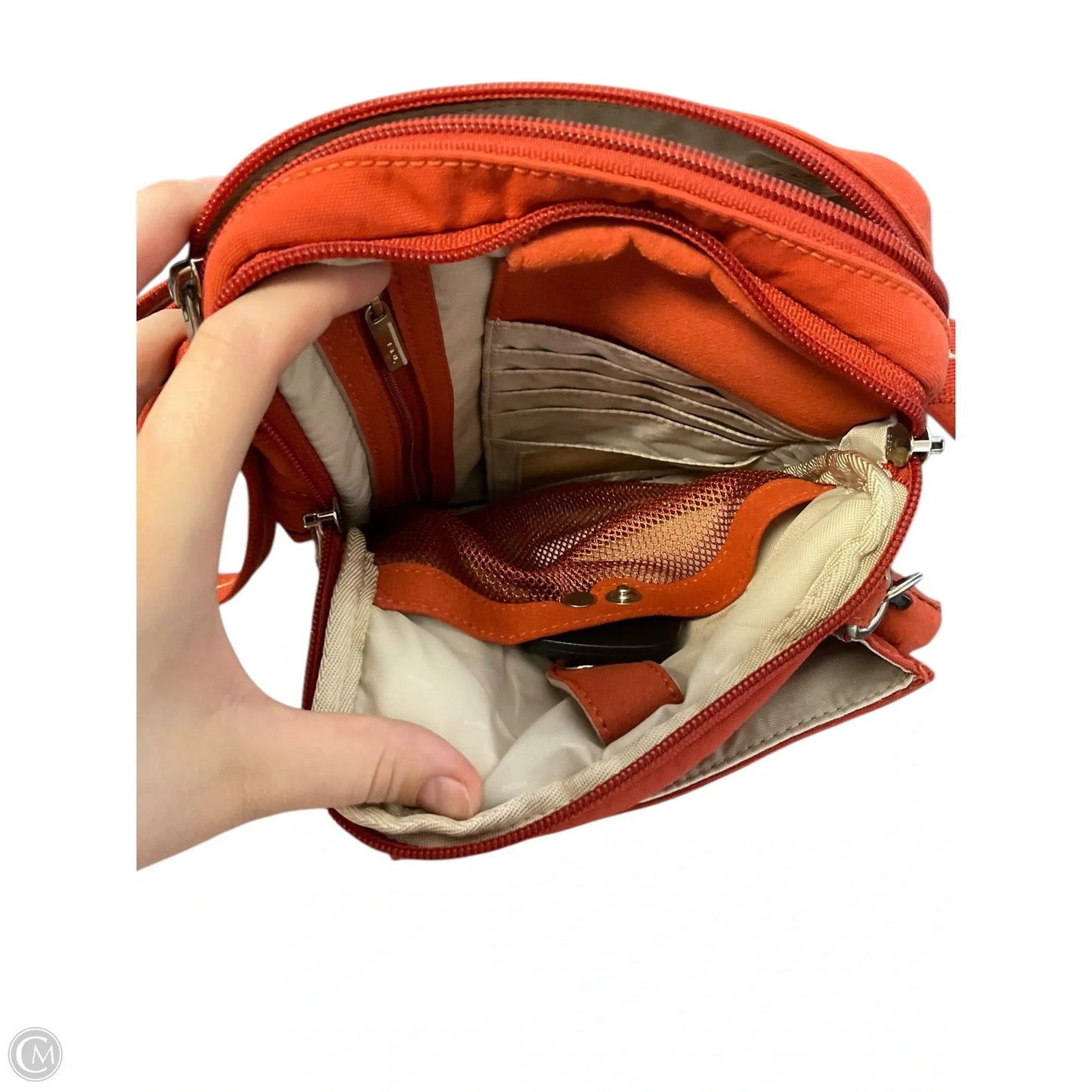 Crossbody Designer By Tumi, Size: Medium