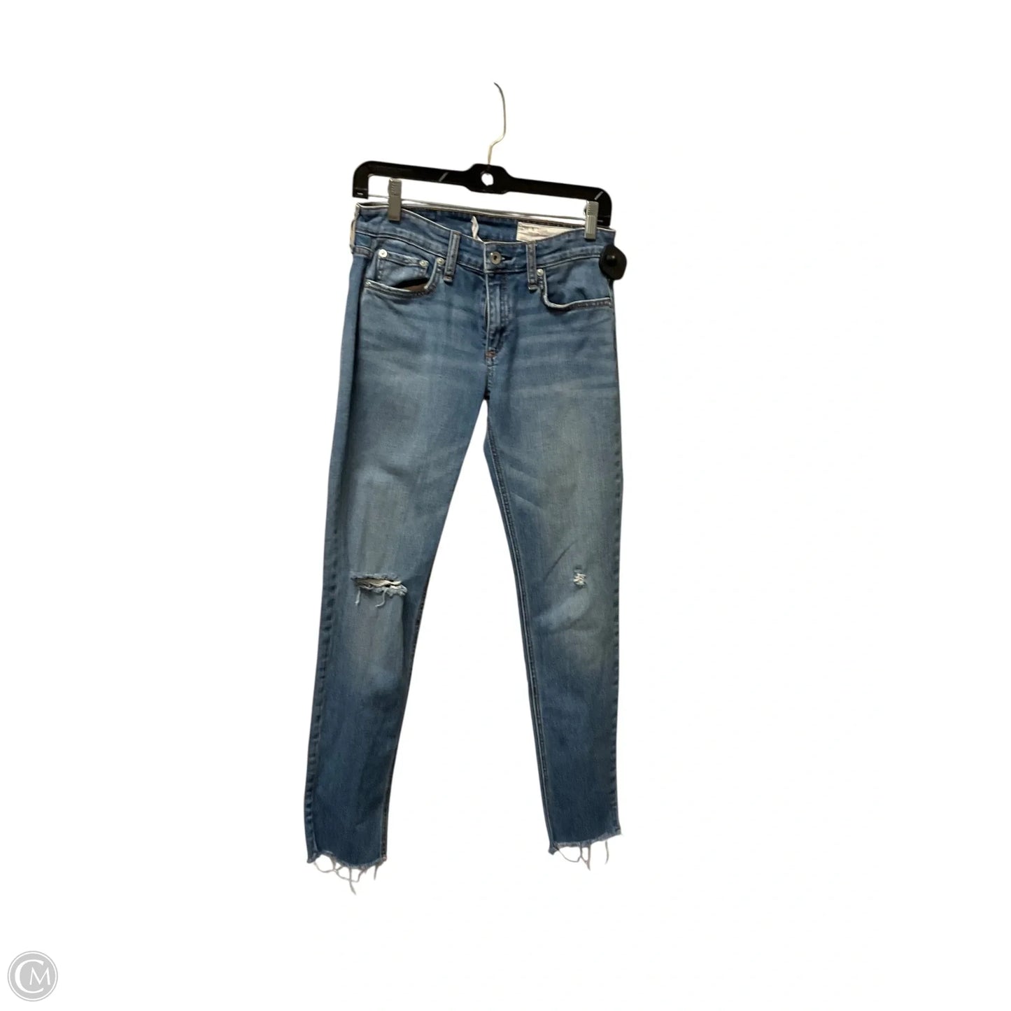 Jeans Boyfriend By Rag And Bone In Blue Denim, Size: 0