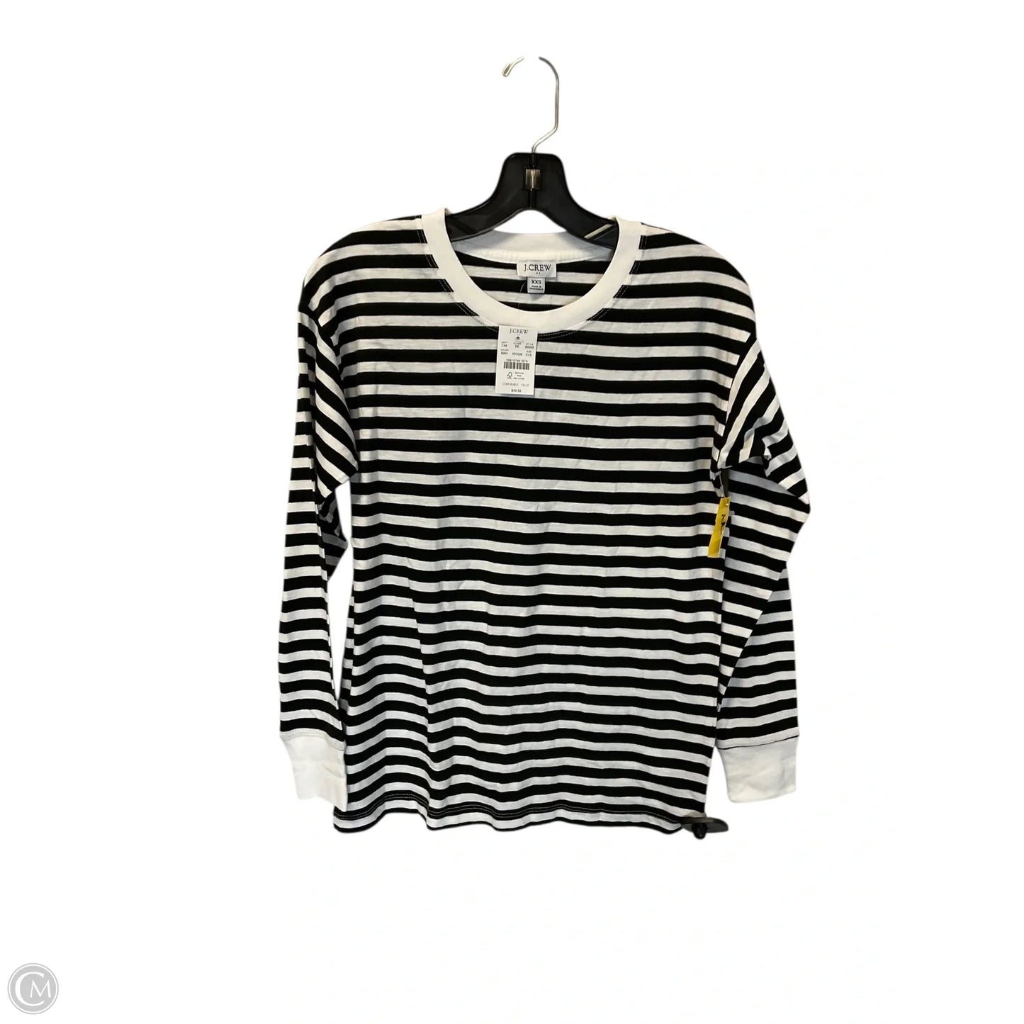 Top Long Sleeve By J. Crew In Striped Pattern, Size: Xxs