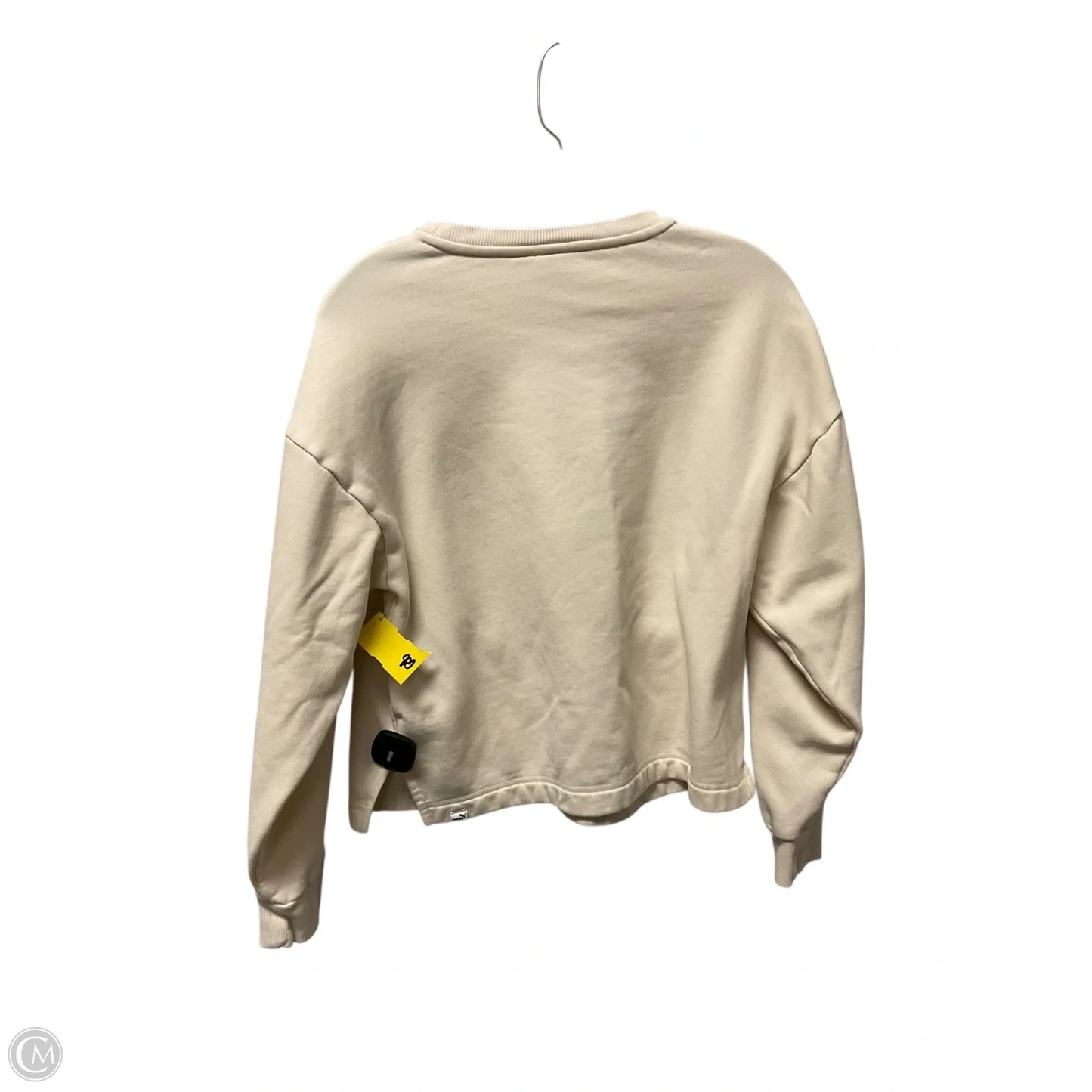 Sweatshirt Crewneck By Puma In Beige, Size: S