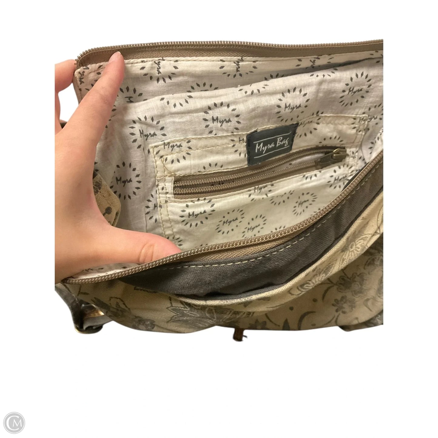 Backpack Leather By Myra, Size: Large