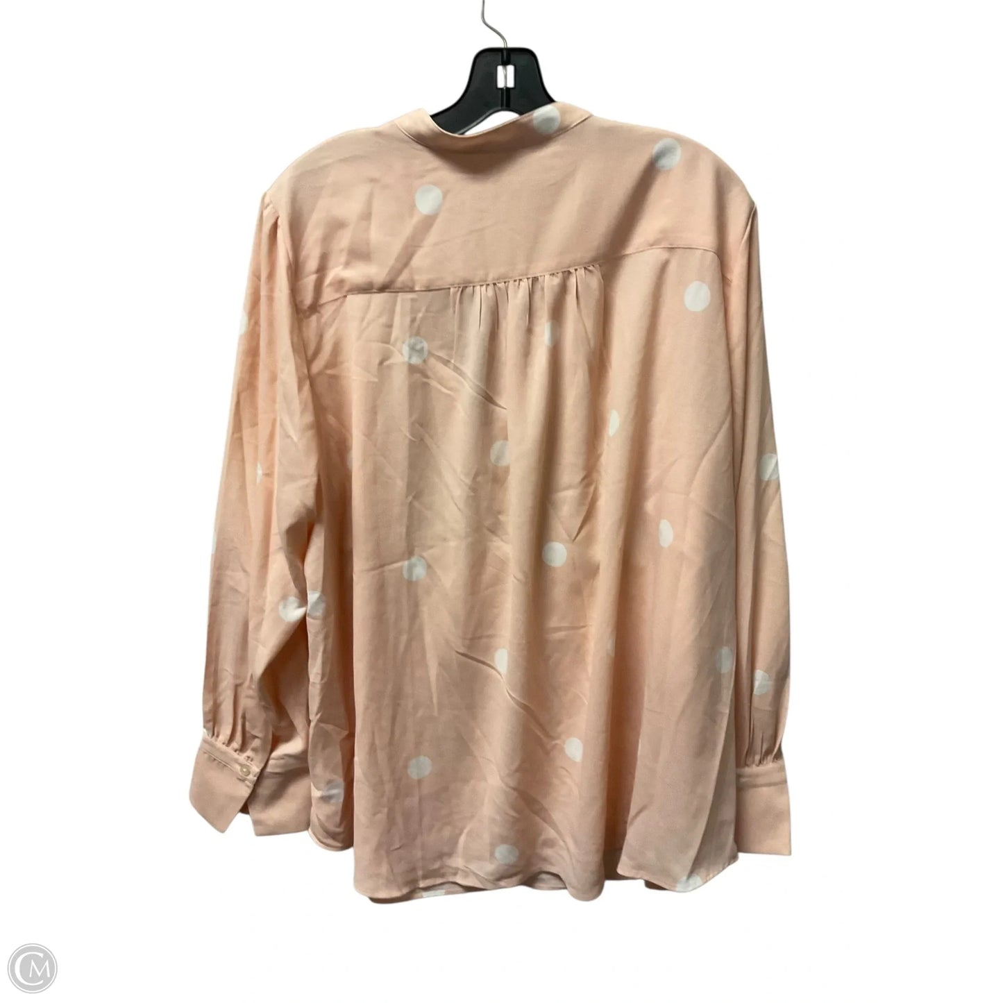 Top Long Sleeve By Loft In Polkadot Pattern, Size: 20