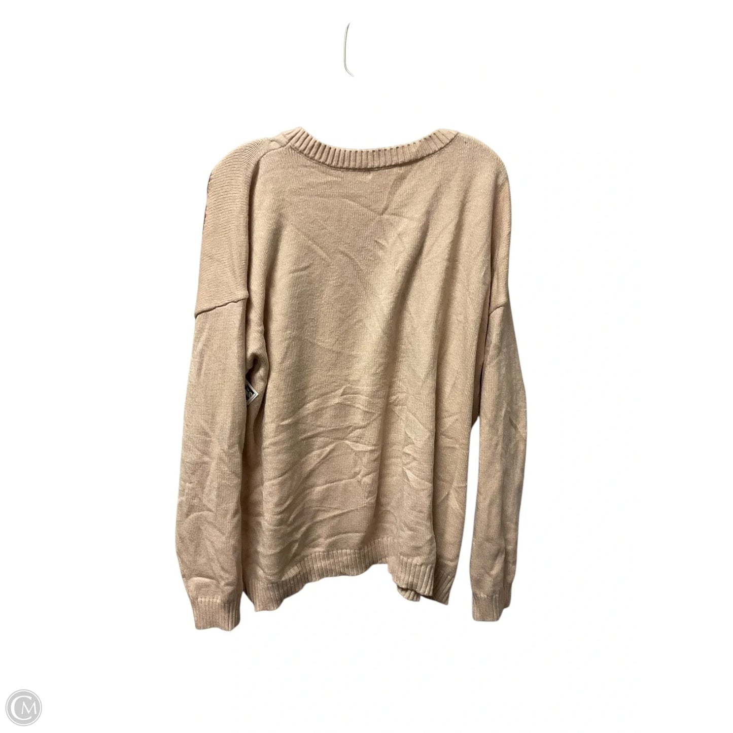 Sweater By Chicsoul In Tan, Size: 1x