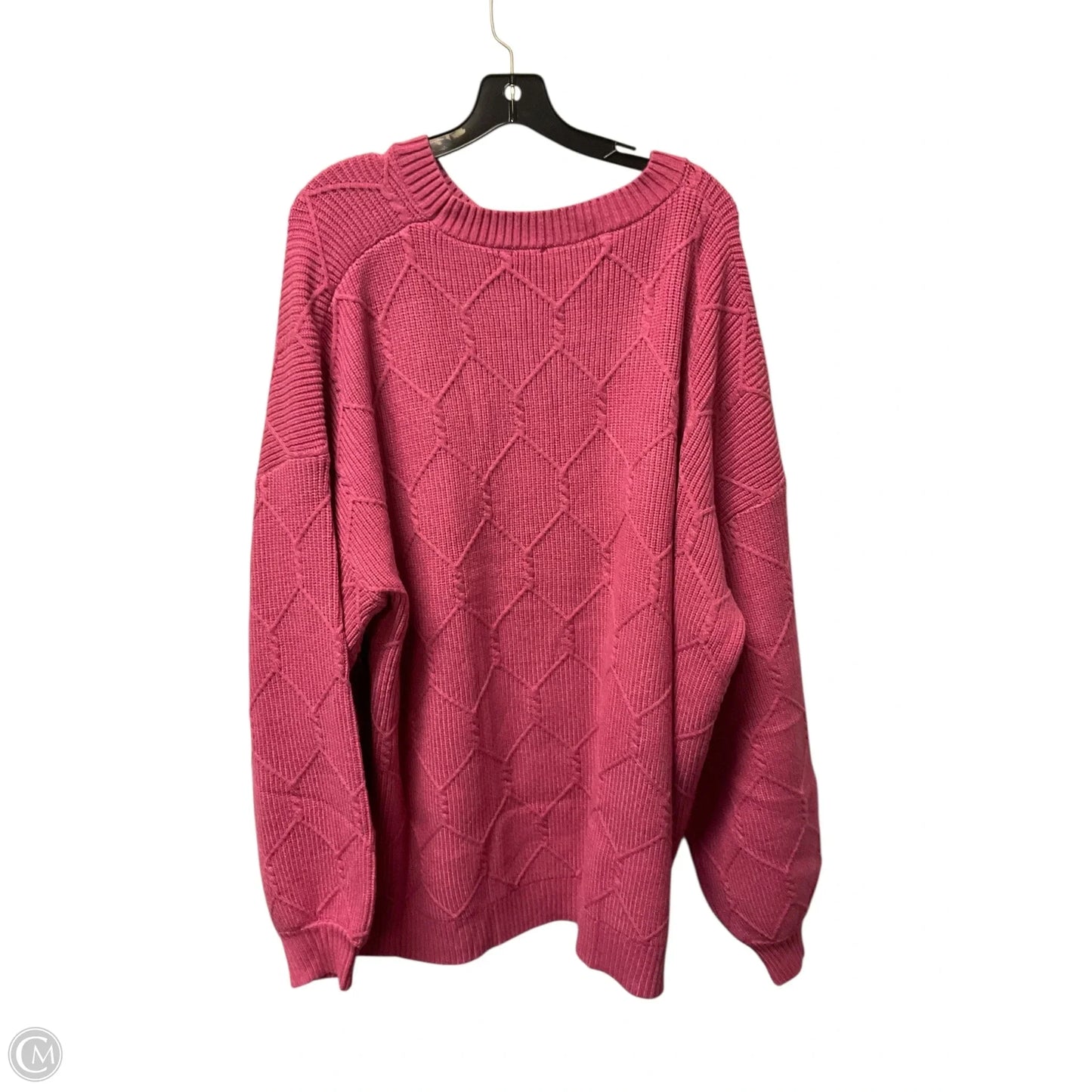 Sweater By Chicsoul In Pink, Size: 3x