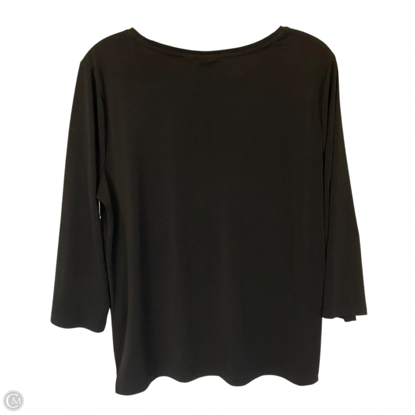 Top Long Sleeve Basic By Chicos In Black, Size: L