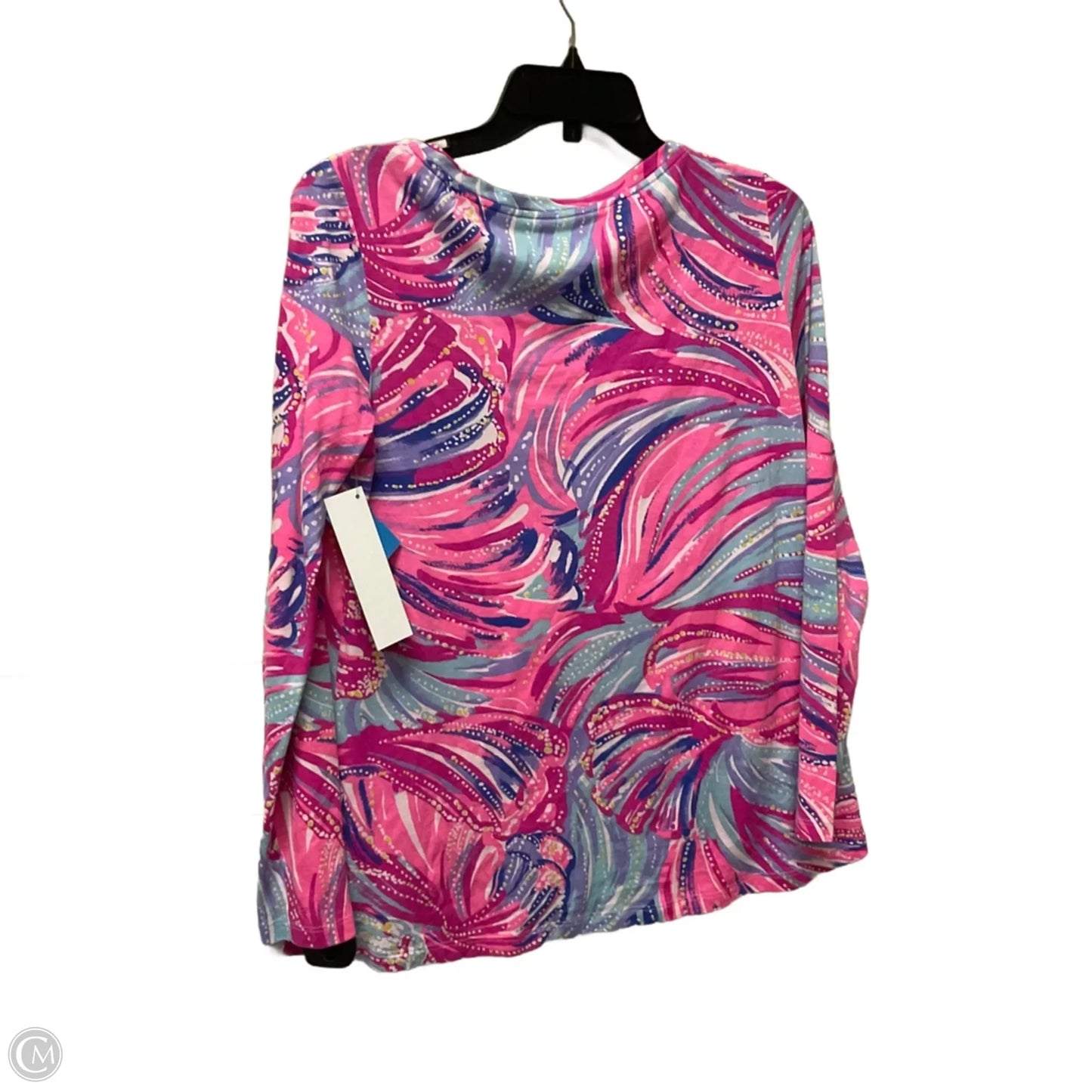 Top Long Sleeve Designer By Lilly Pulitzer In Pink, Size: M