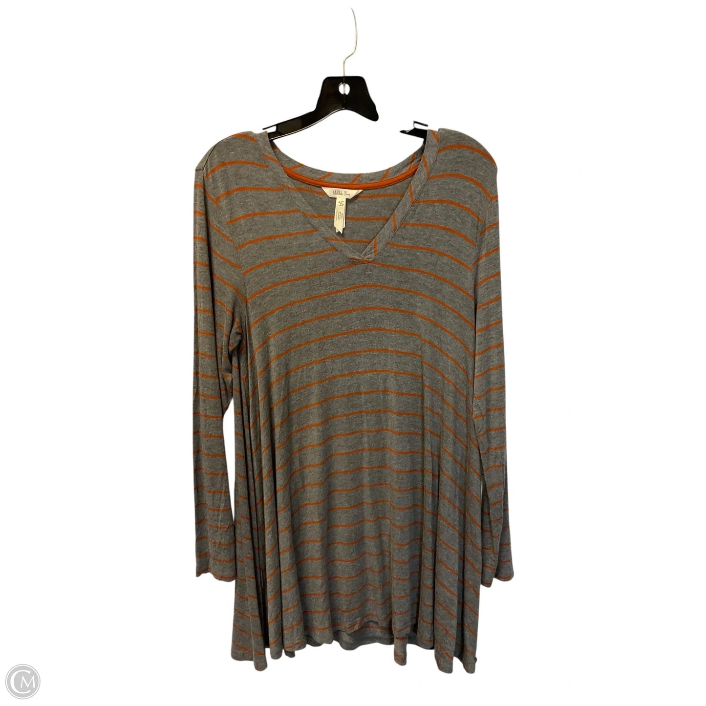 Top Long Sleeve By Matilda Jane In Grey, Size: M