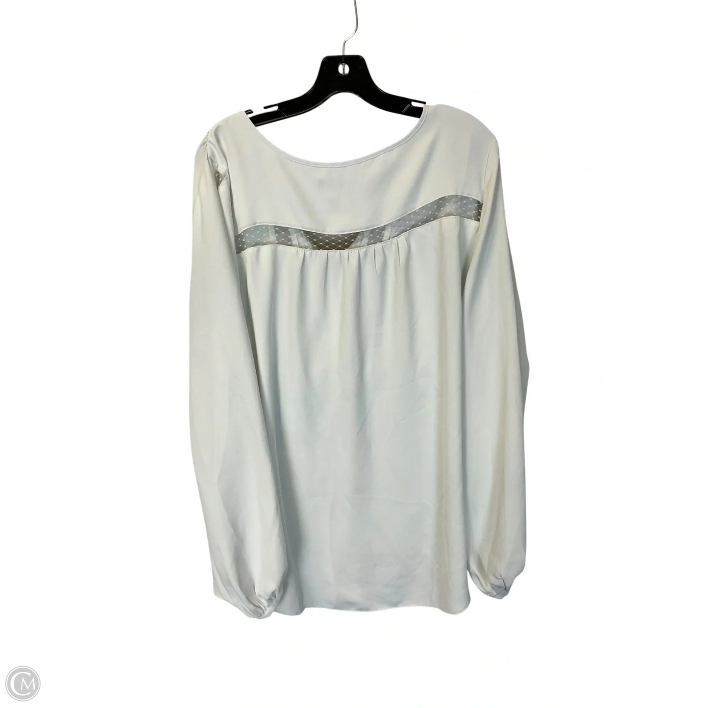 Top Long Sleeve By White House Black Market In White, Size: L