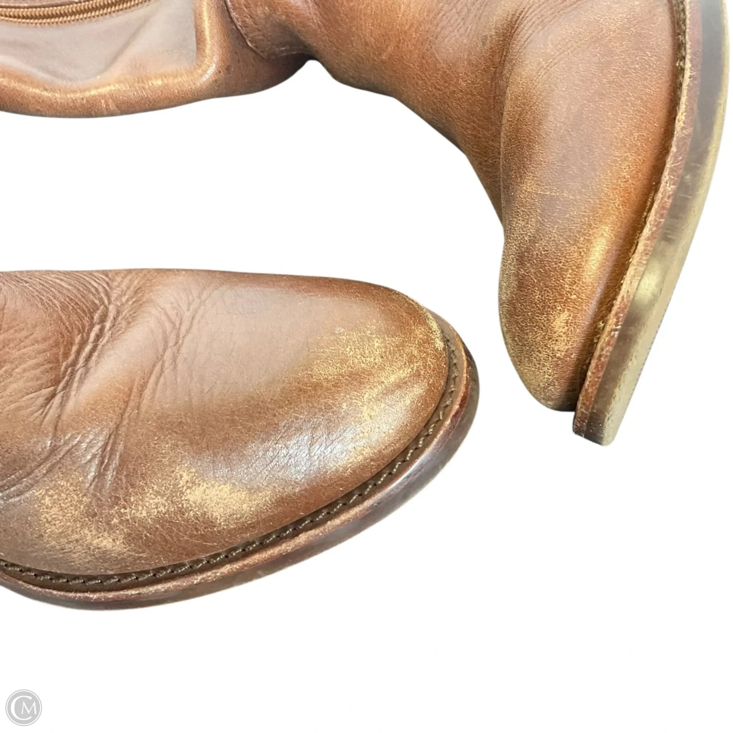 Boots Designer By Tory Burch In Brown, Size: 7