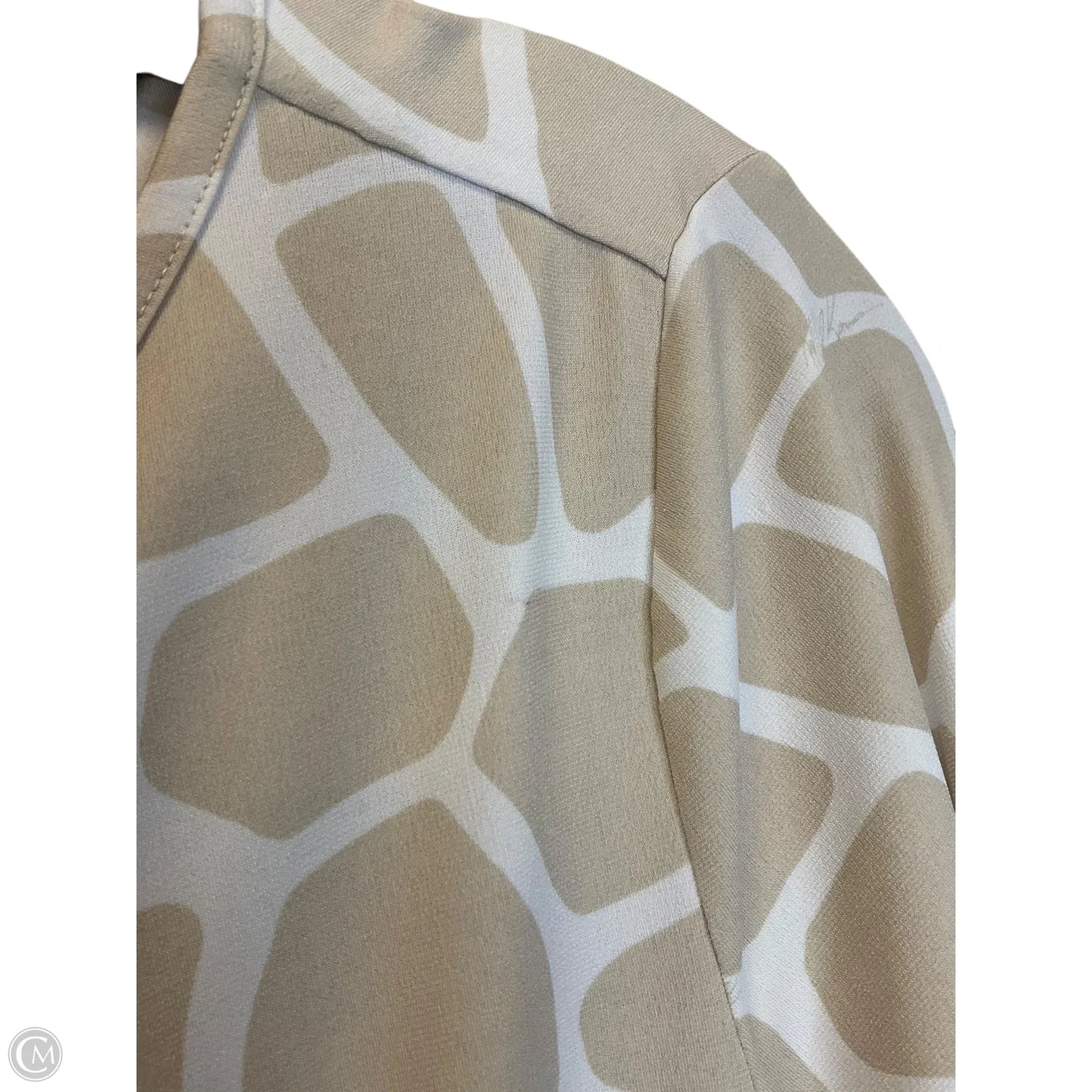 Top Long Sleeve By Michael By Michael Kors In Beige, Size: S