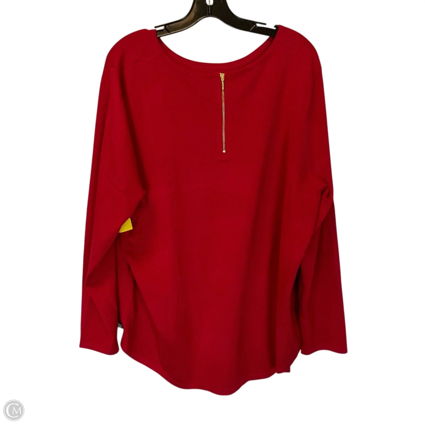 Top Long Sleeve By Chicos In Red, Size: 4