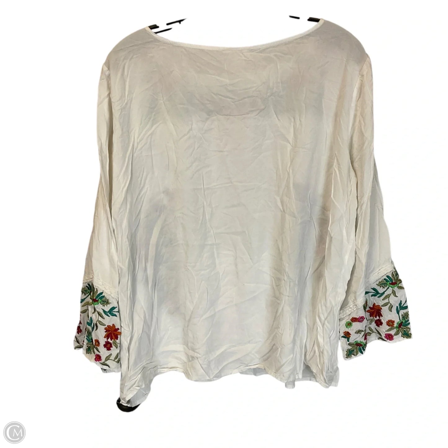 Top Long Sleeve By Sundance In White, Size: Xl