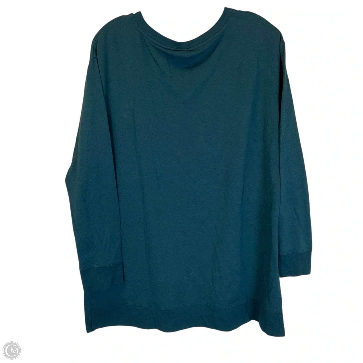 Top Long Sleeve By Chicos In Aqua, Size: 12/14