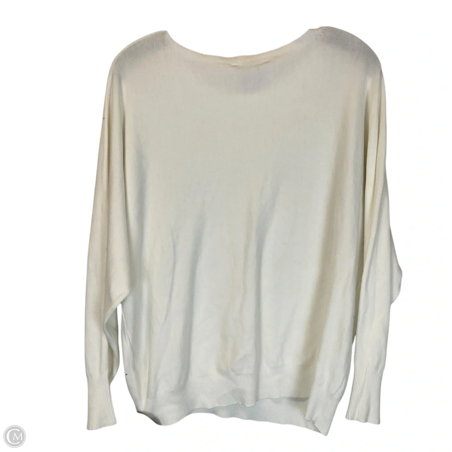 Top Long Sleeve By Clothes Mentor In White, Size: Xl