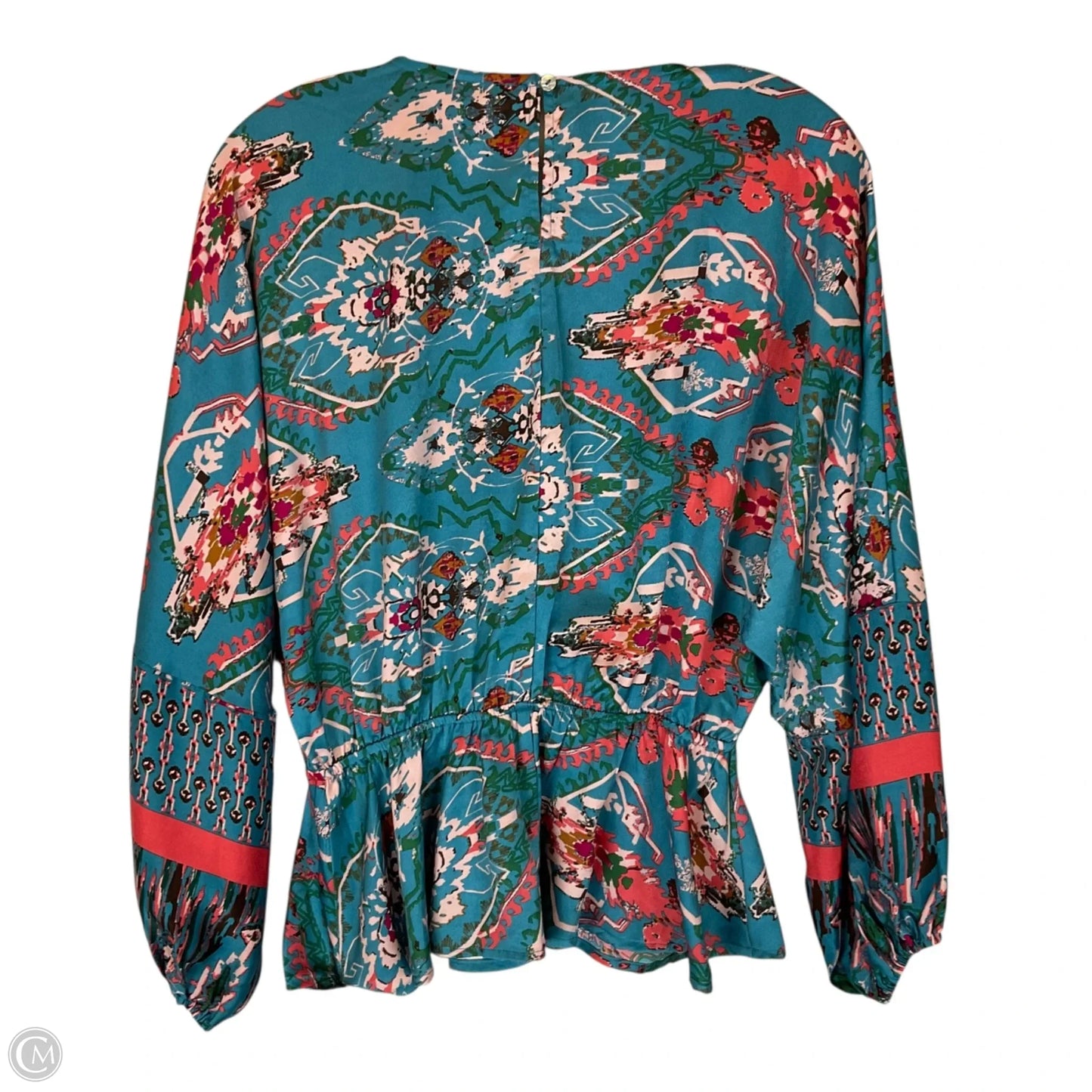 Top Long Sleeve By Entro In Teal, Size: S