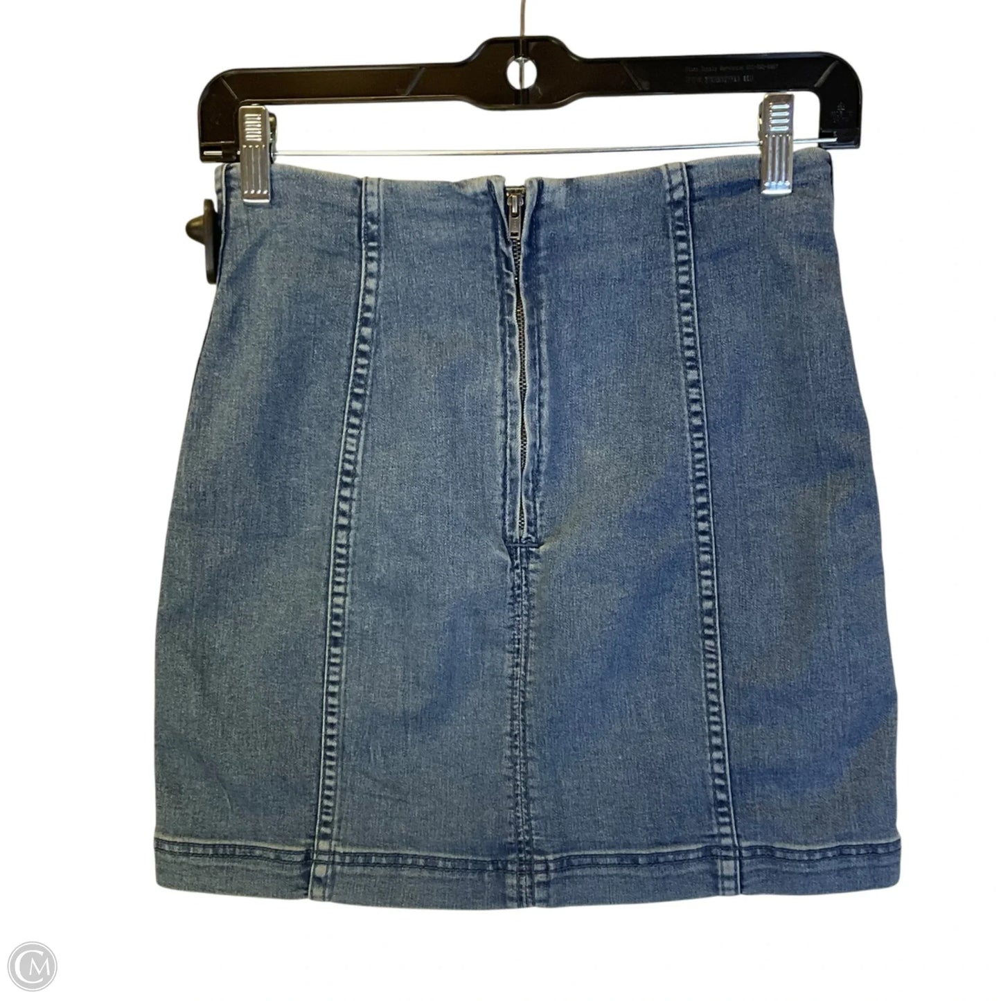 Skirt Mini & Short By Free People In Blue Denim, Size: 4
