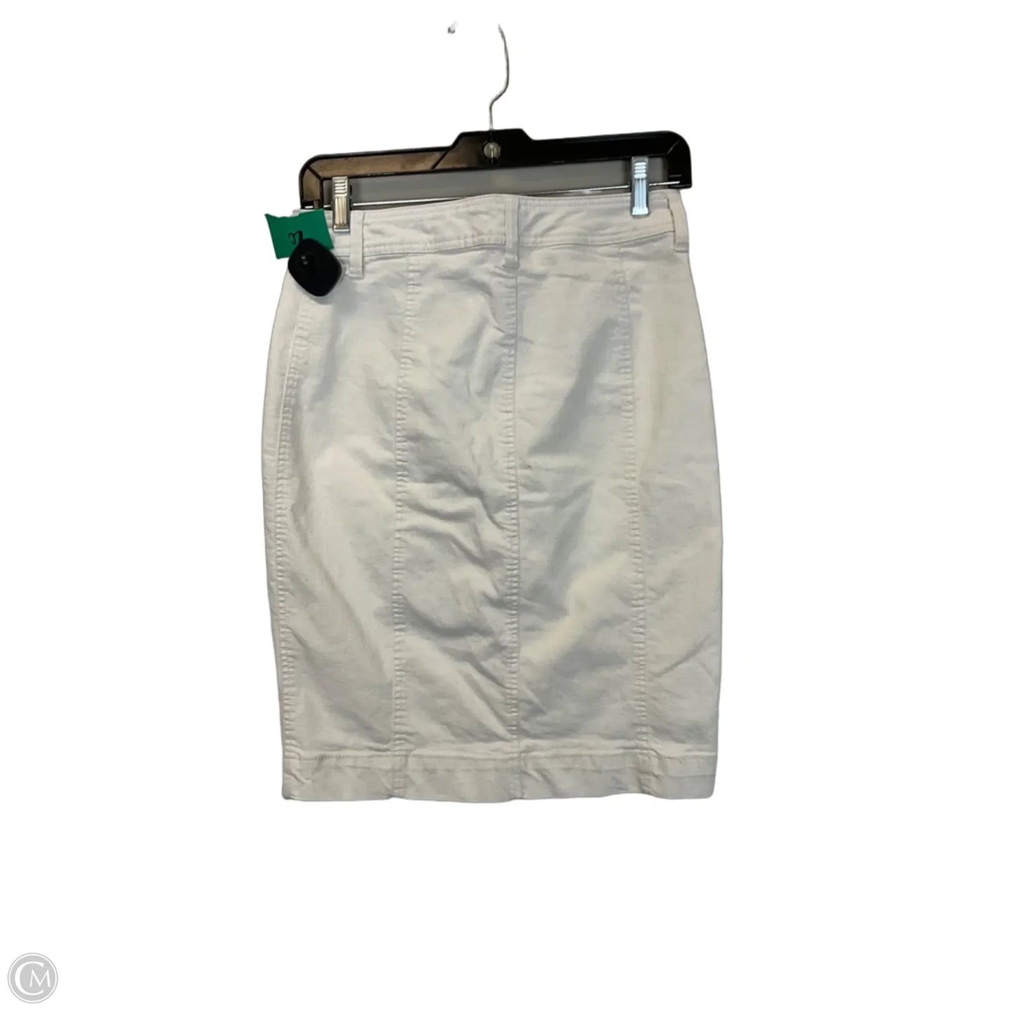 Skirt Midi By One 5 One In Cream Denim, Size: S