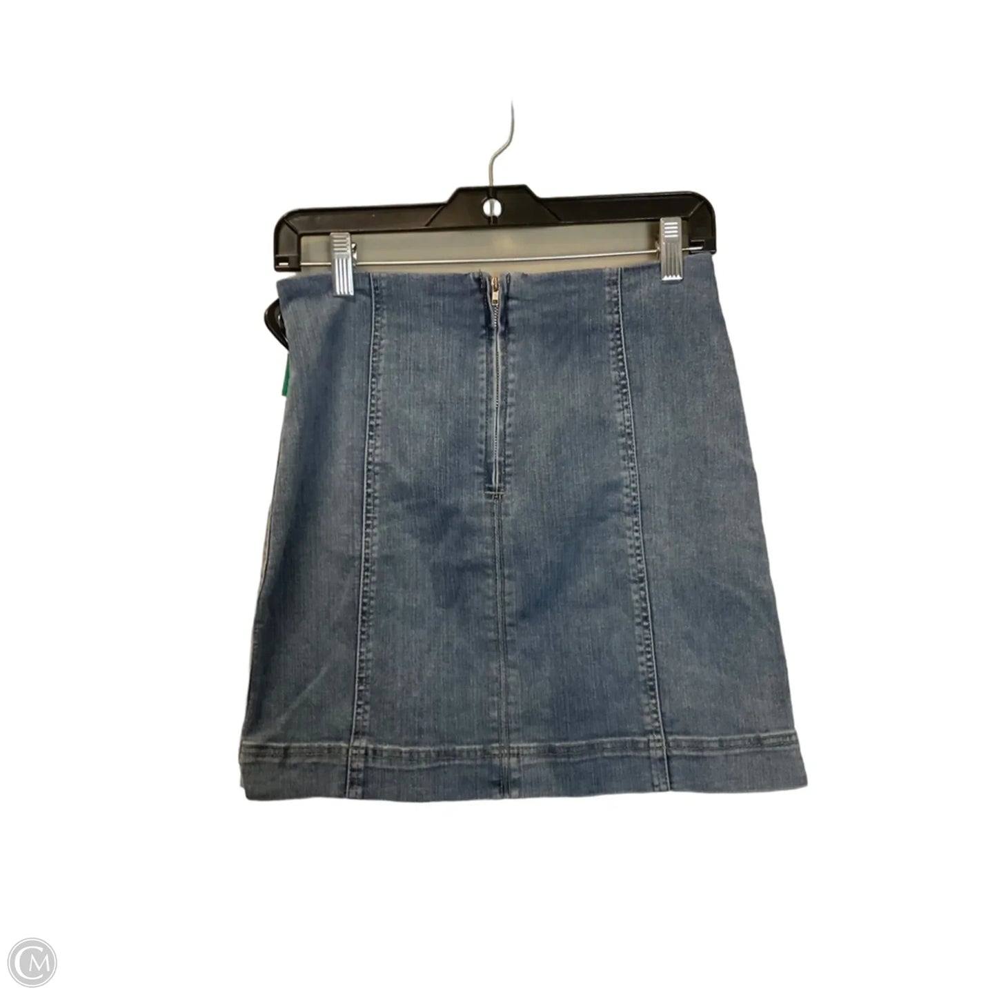 Skirt Mini & Short By Wonderly In Blue Denim, Size: M