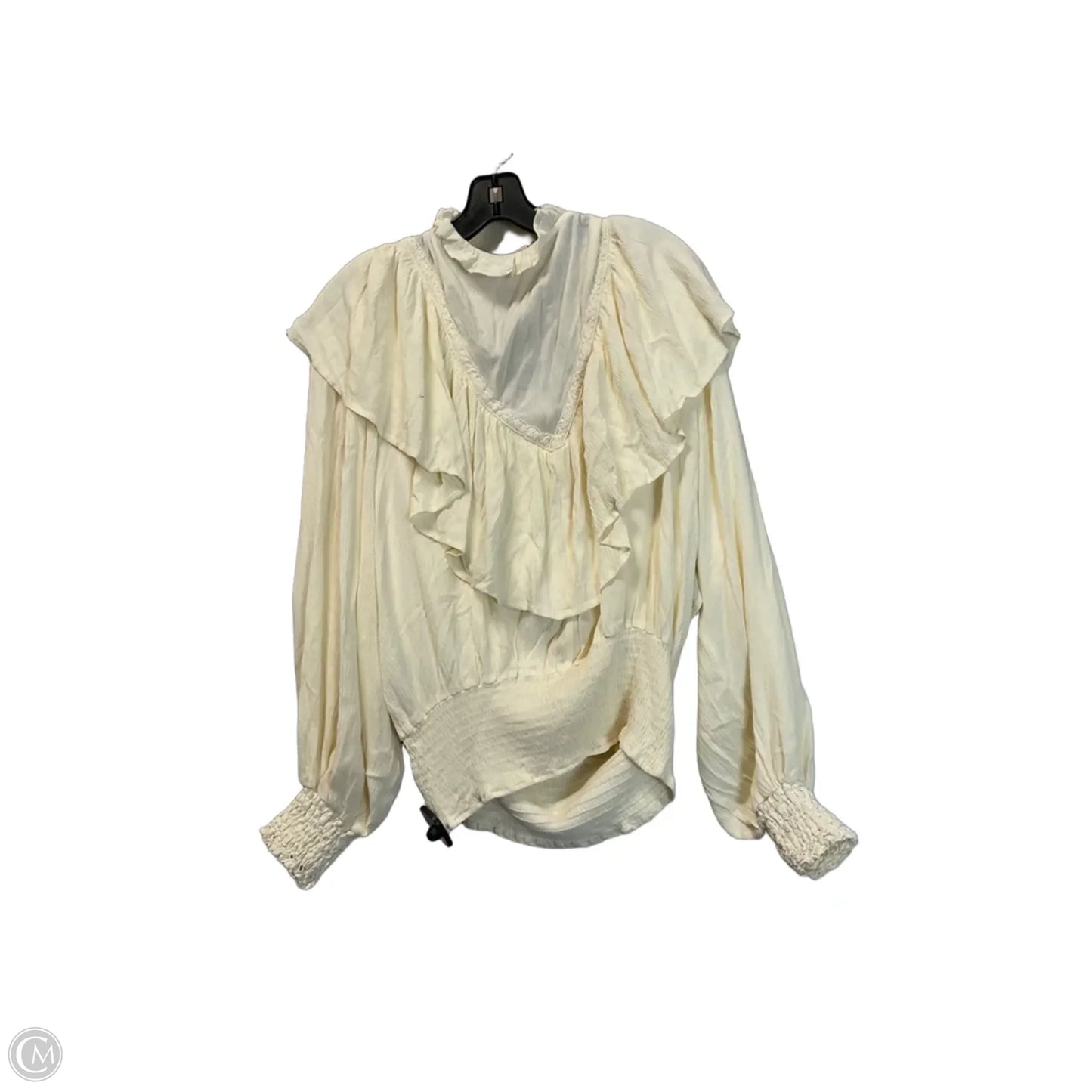 Top Long Sleeve By Oli & Hali In Cream, Size: S