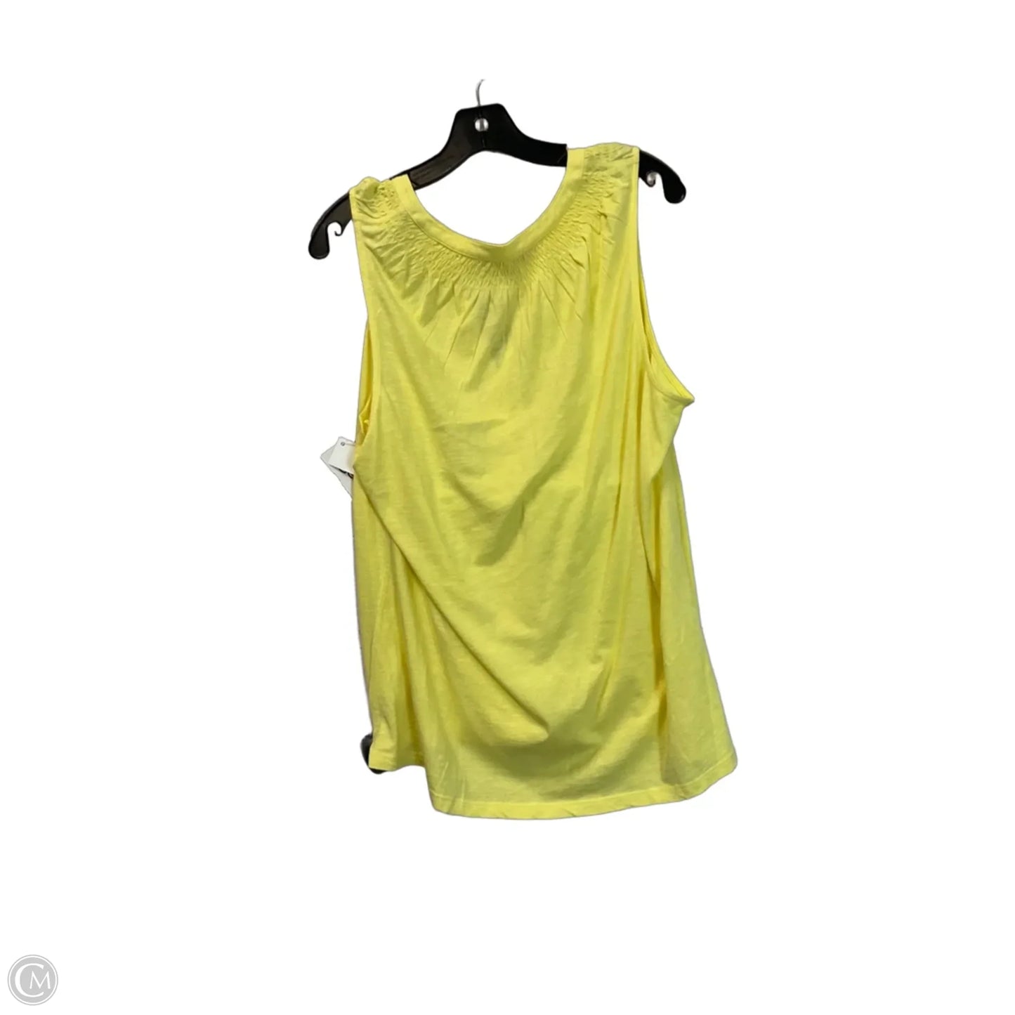 Top Sleeveless Designer By Lilly Pulitzer In Yellow, Size: Xl