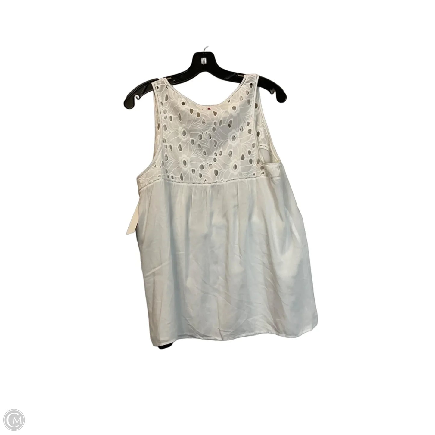 Top Sleeveless Designer By Lilly Pulitzer In White, Size: L