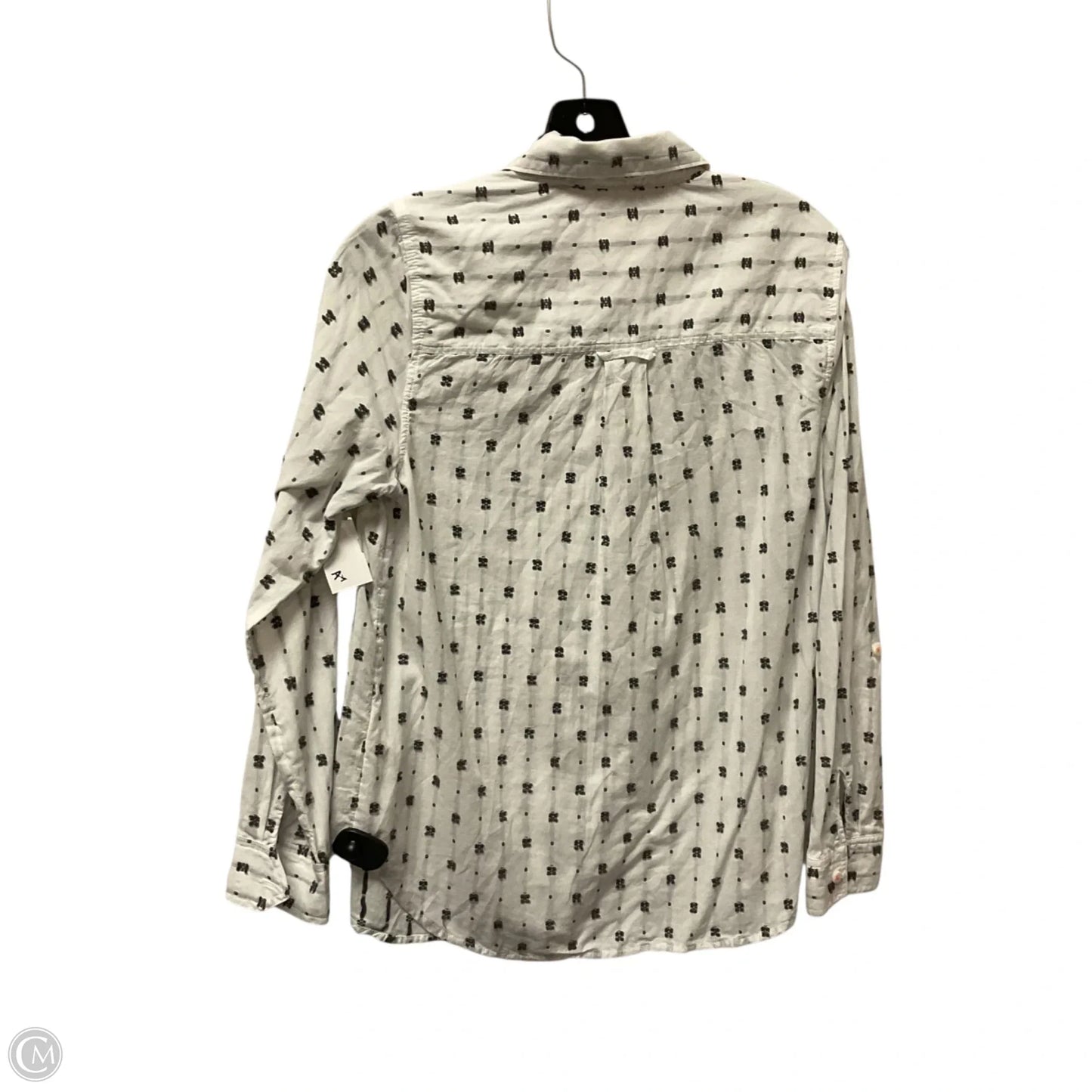 Top Long Sleeve By Maeve In White, Size: M