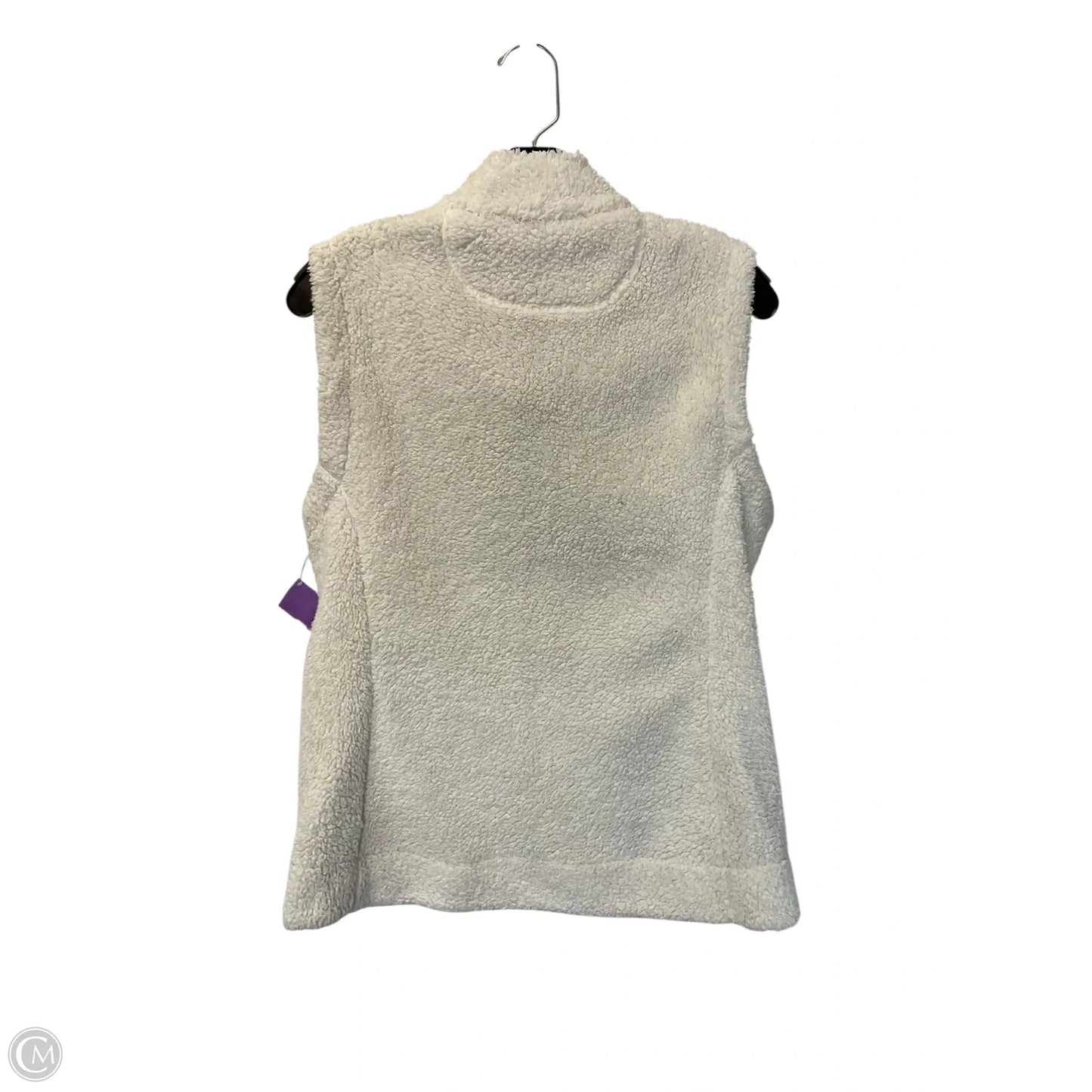 Vest Faux Fur & Sherpa By Calvin Klein In White, Size: M