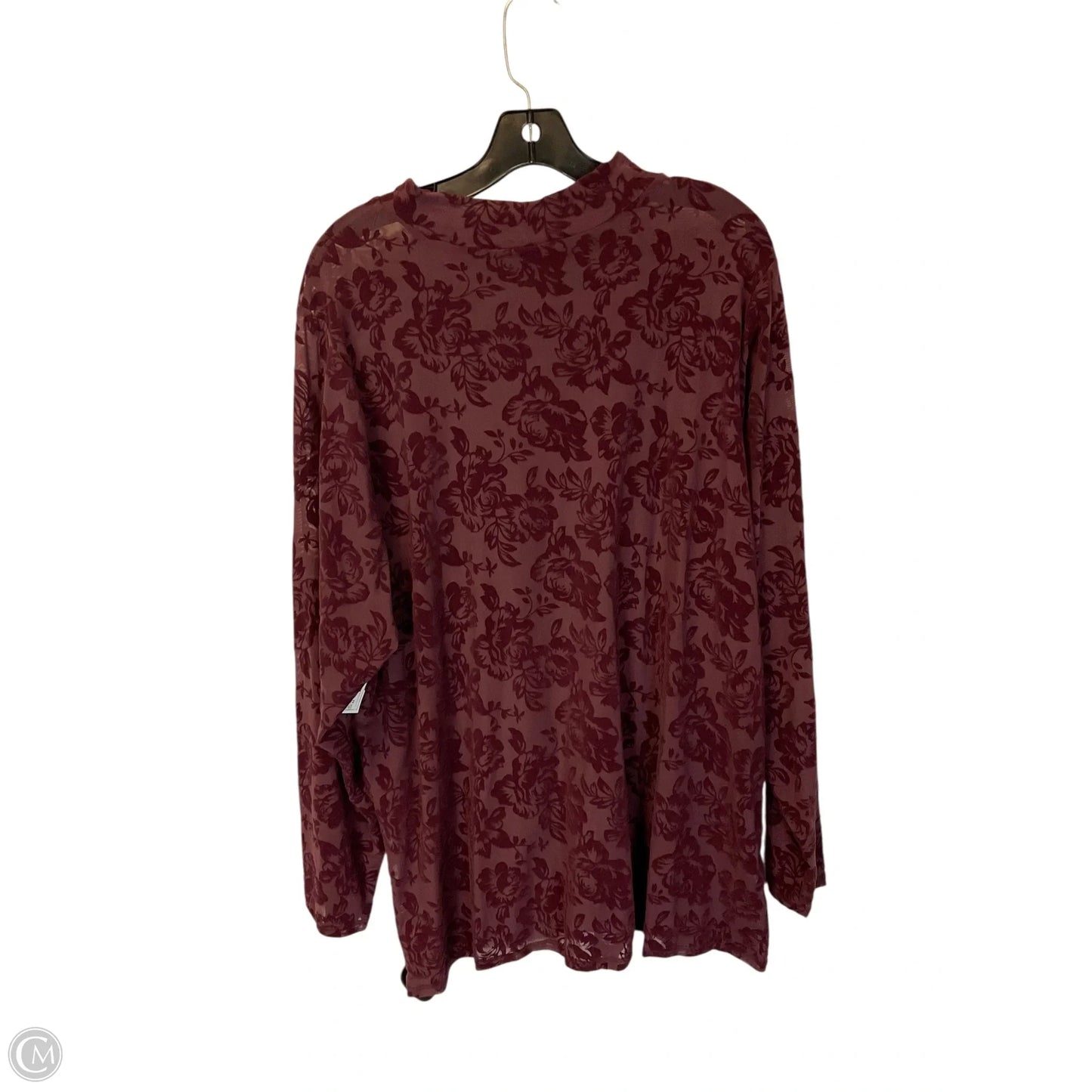 Top Long Sleeve By Torrid In Purple, Size: 4x