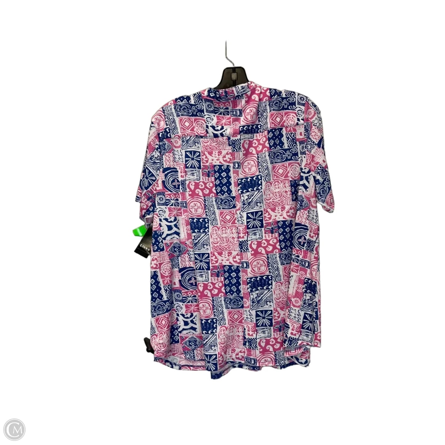 Top Short Sleeve By Clothes Mentor In Blue & Pink, Size: Xl