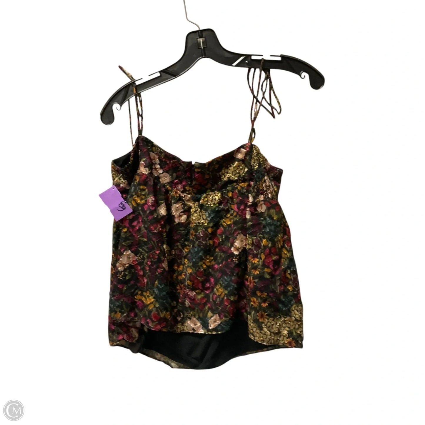 Top Sleeveless By Amanda Uprichard In Green & Pink, Size: L