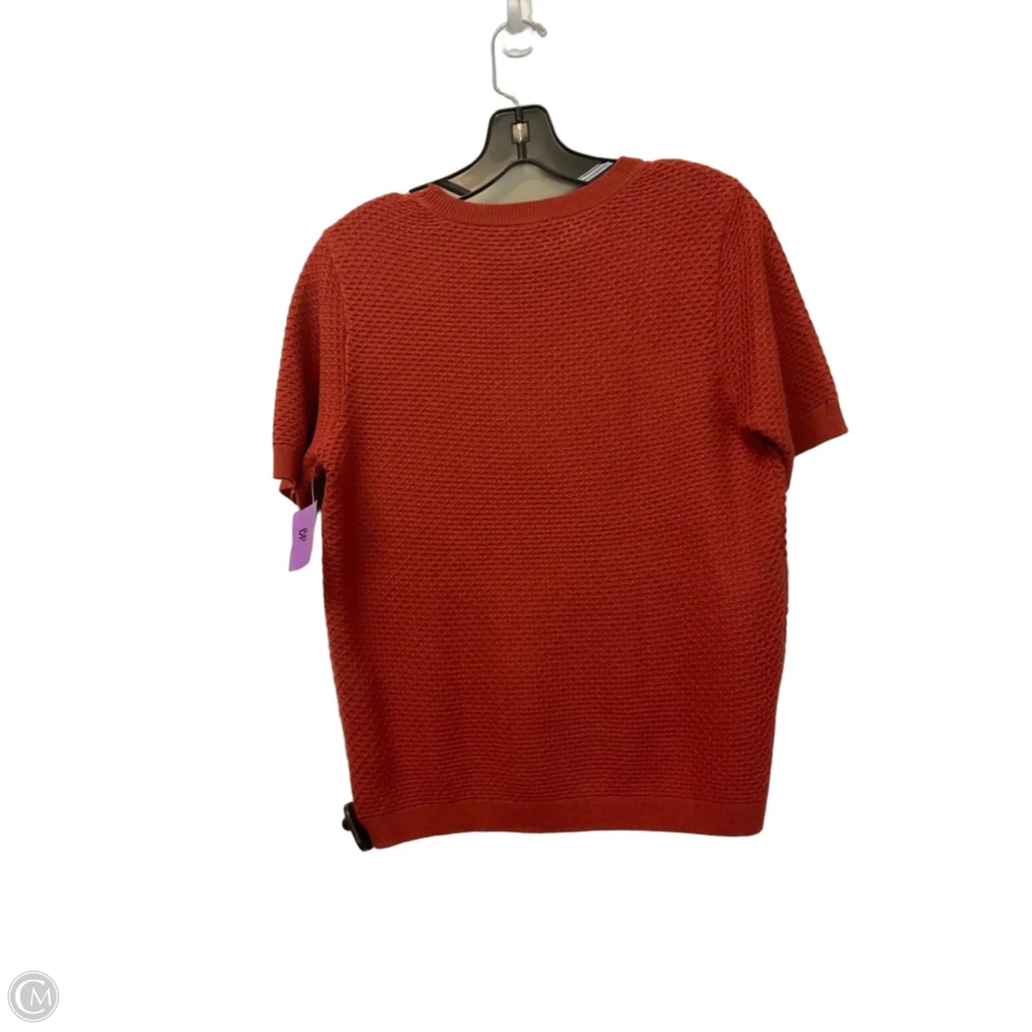 Top Short Sleeve By Nine West In Orange, Size: M