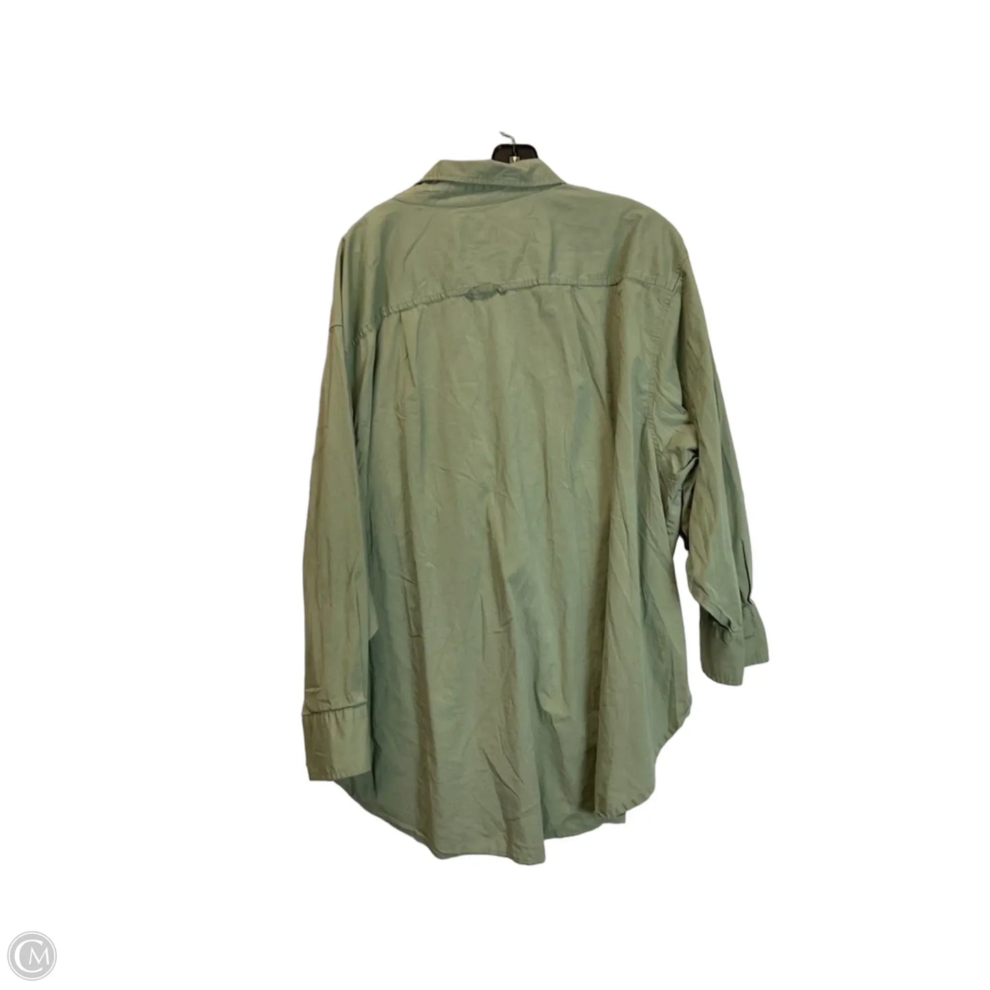 Top Long Sleeve By Ava & Viv In Green, Size: 2x