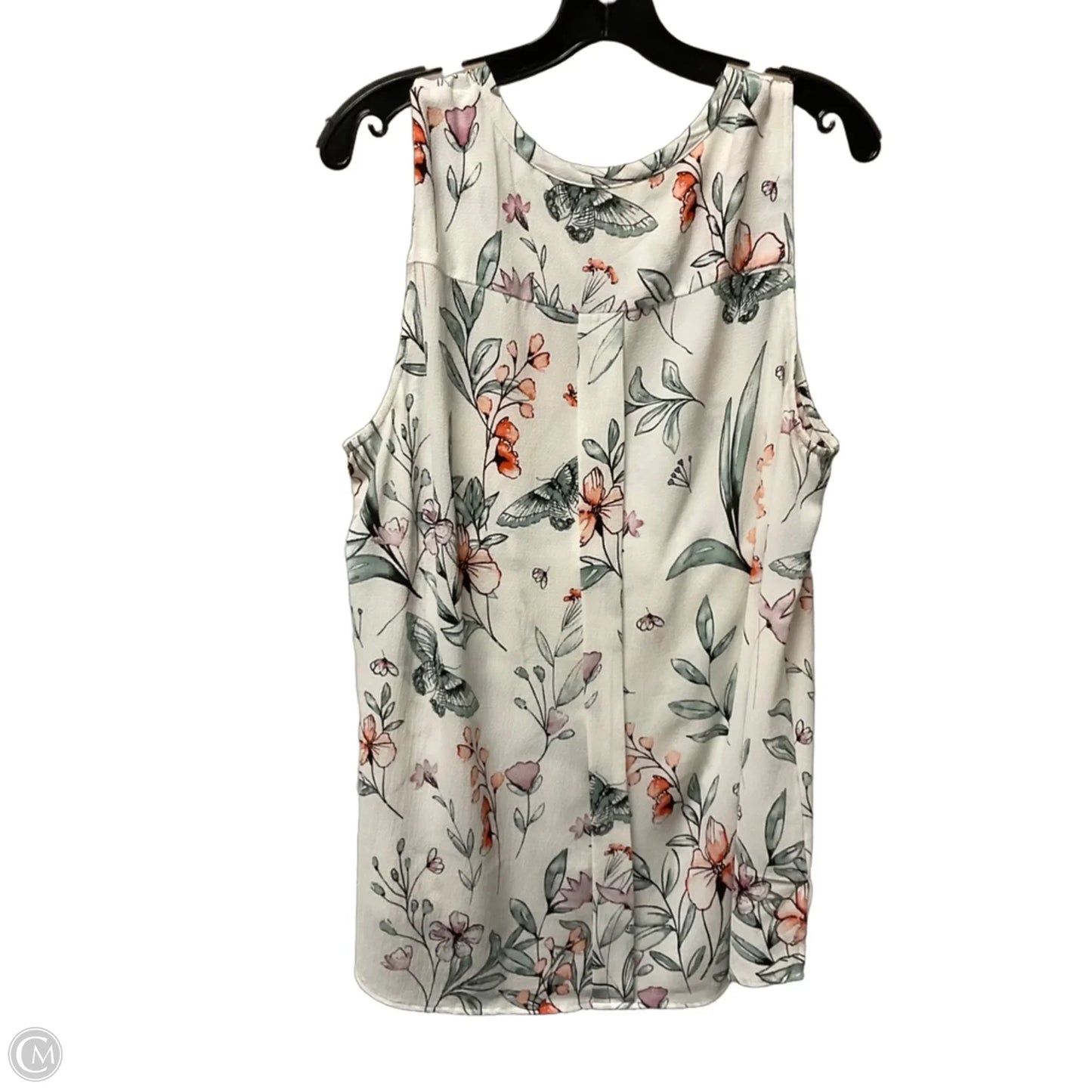 Top Sleeveless By Clothes Mentor In White, Size: Xl