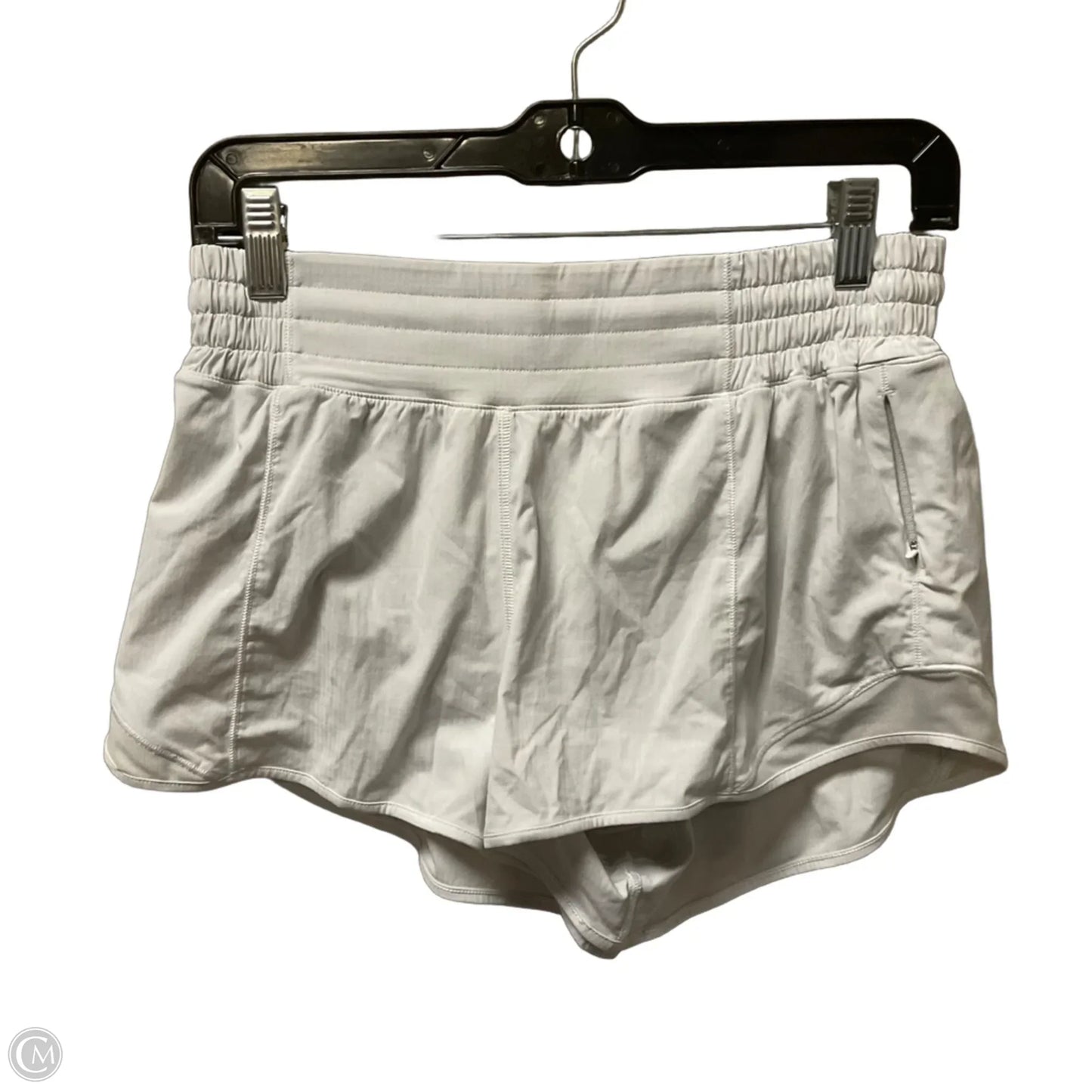 Athletic Shorts By Lululemon In White, Size: 8