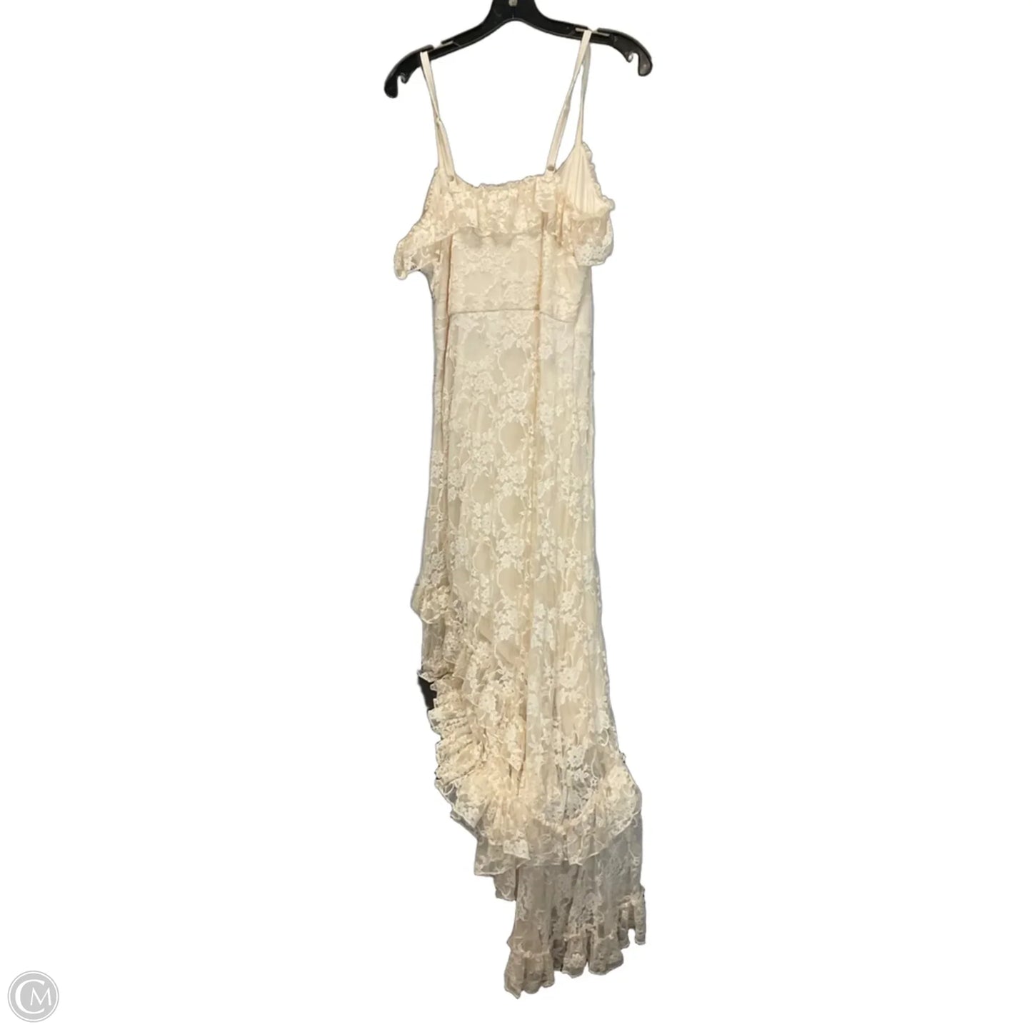 Dress Party Long By Madden Girl In Cream, Size: 1x