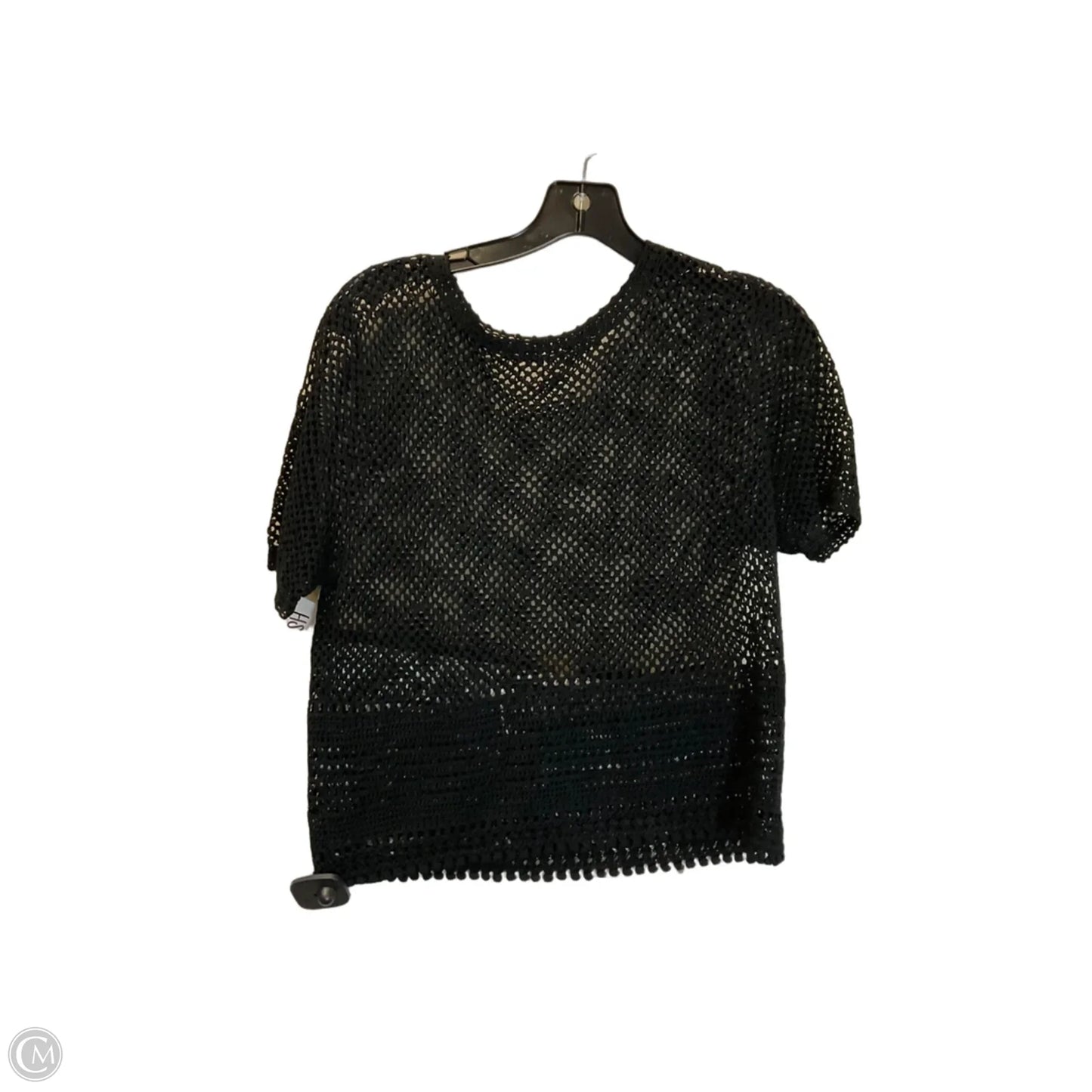 Top Short Sleeve By Clothes Mentor In Black, Size: M