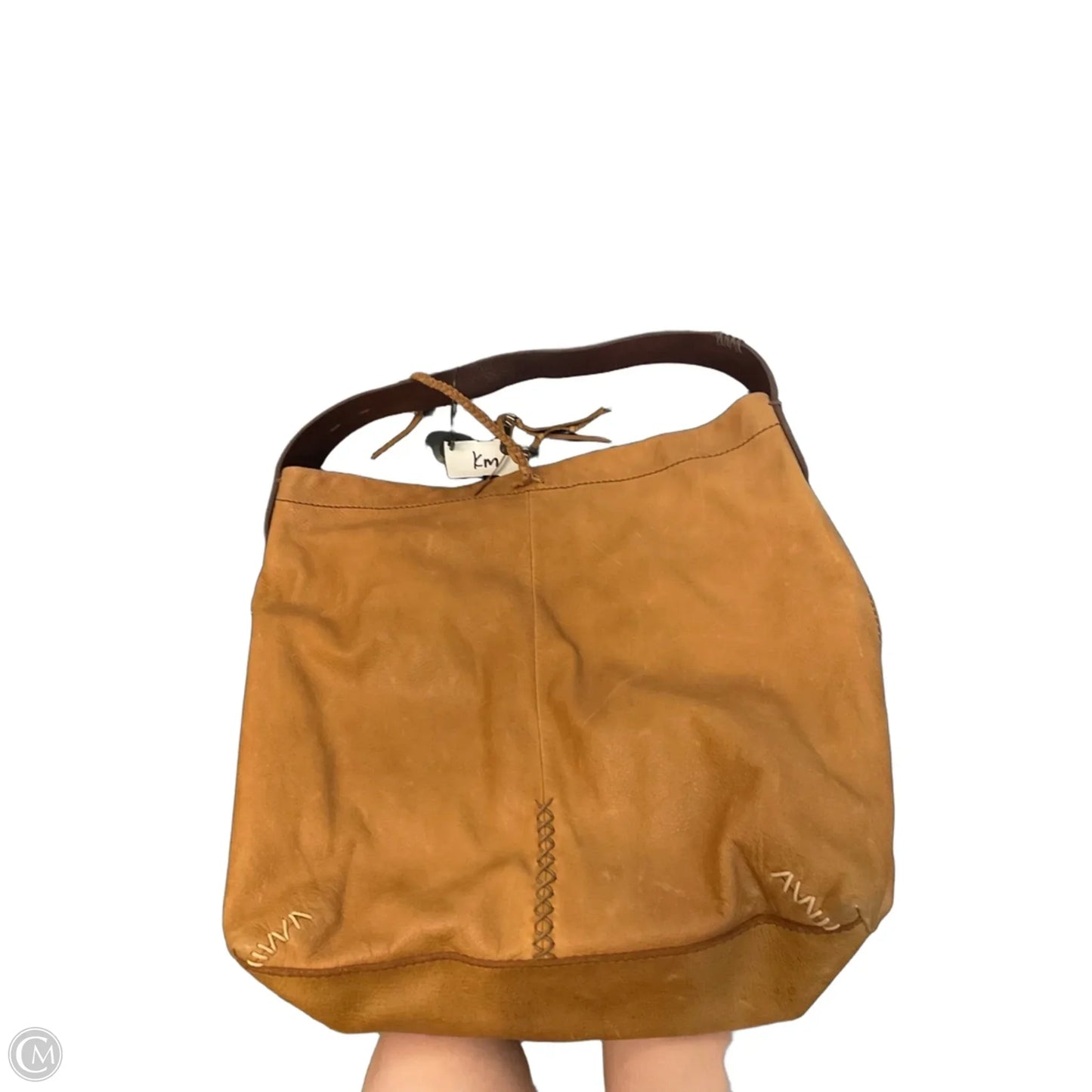 Handbag Leather By Lucky Brand, Size: Medium