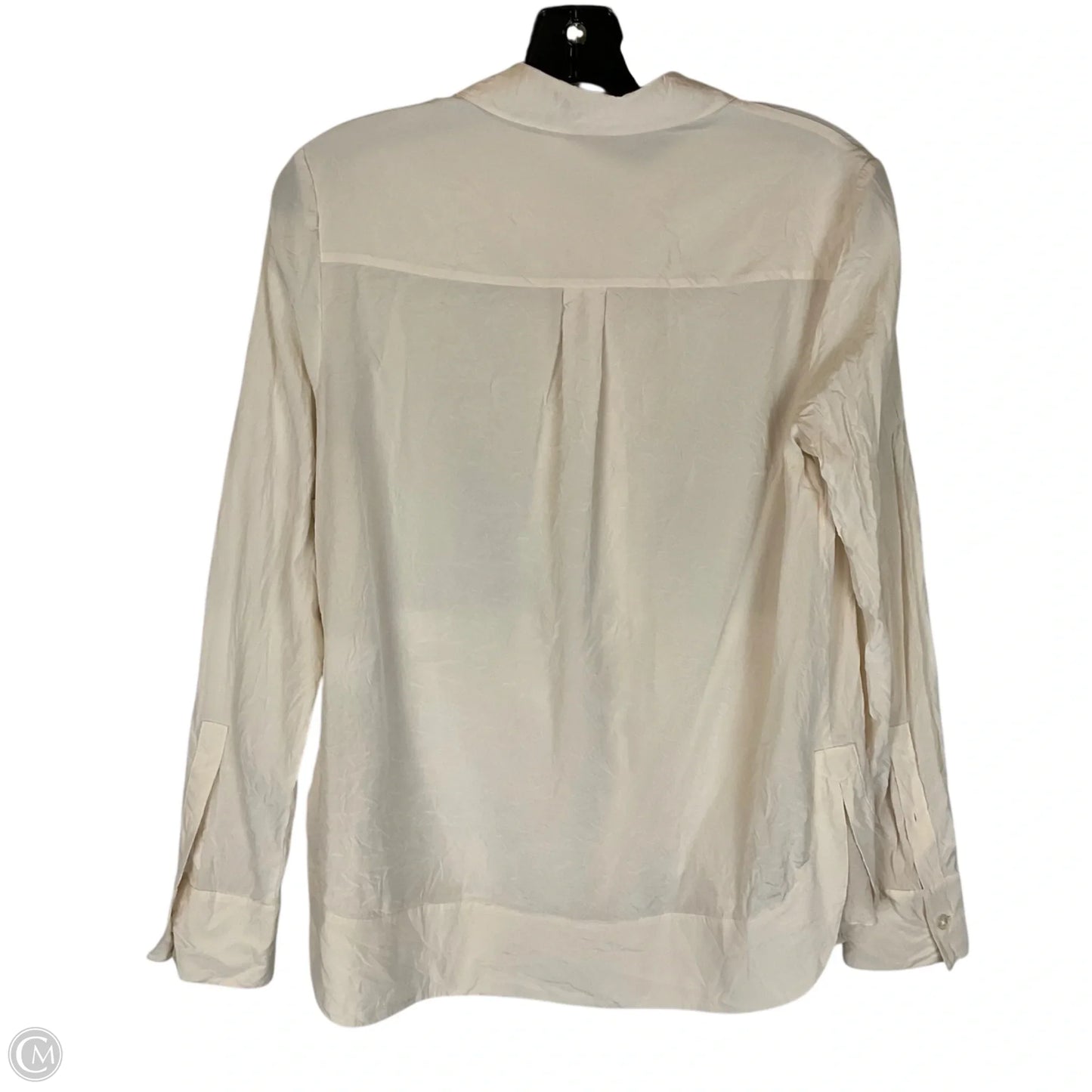Top Long Sleeve Designer By Tory Burch In Cream, Size: S