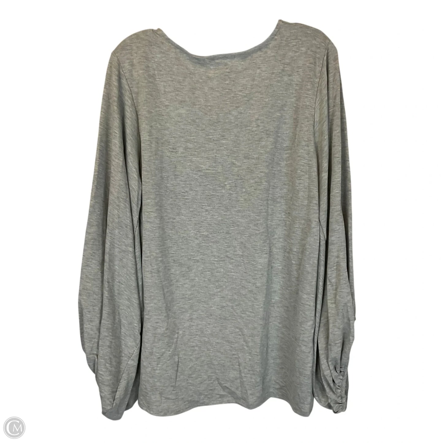 Top Long Sleeve By Beeson River In Grey, Size: 2x
