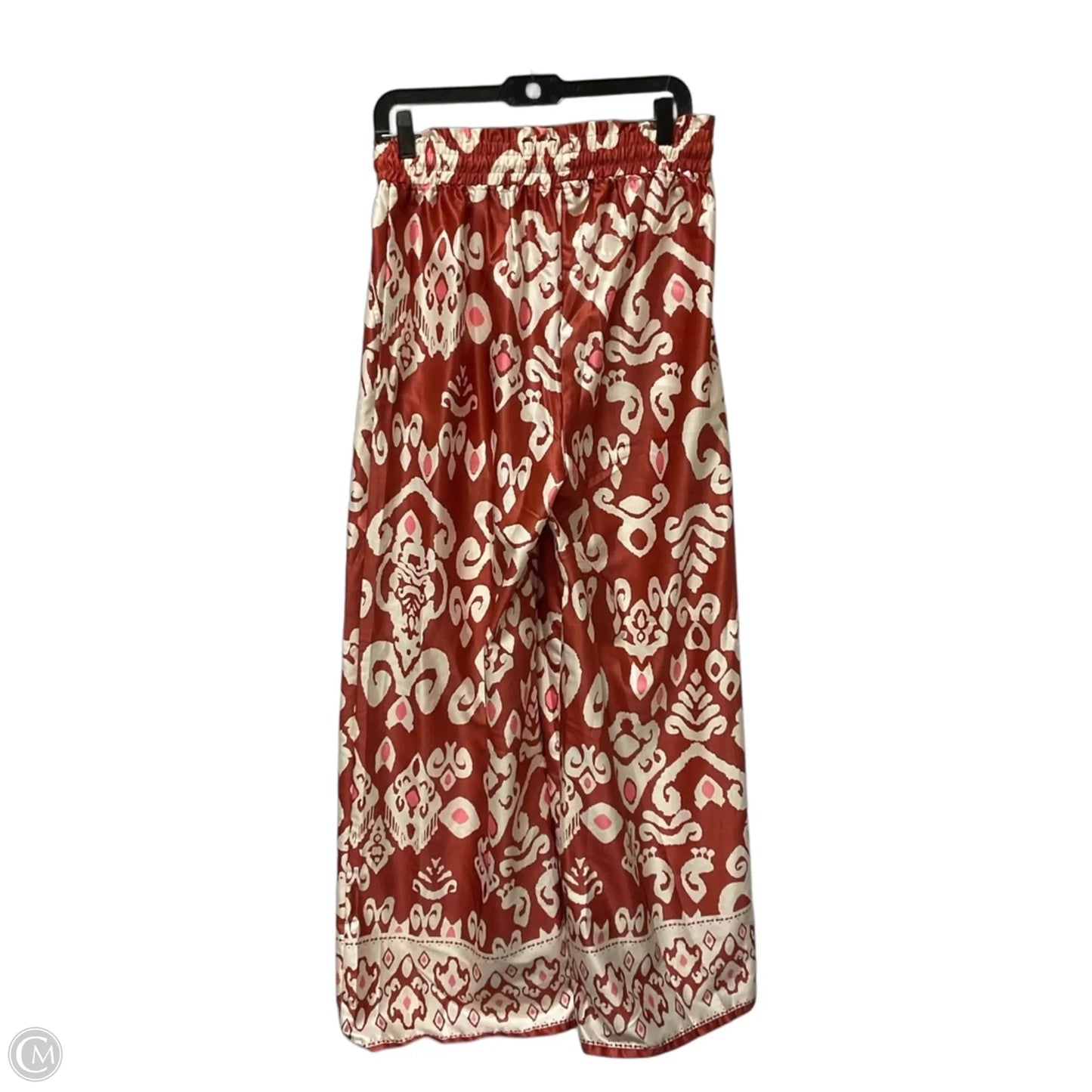 Pants Linen By Umgee In Brown & Cream, Size: M
