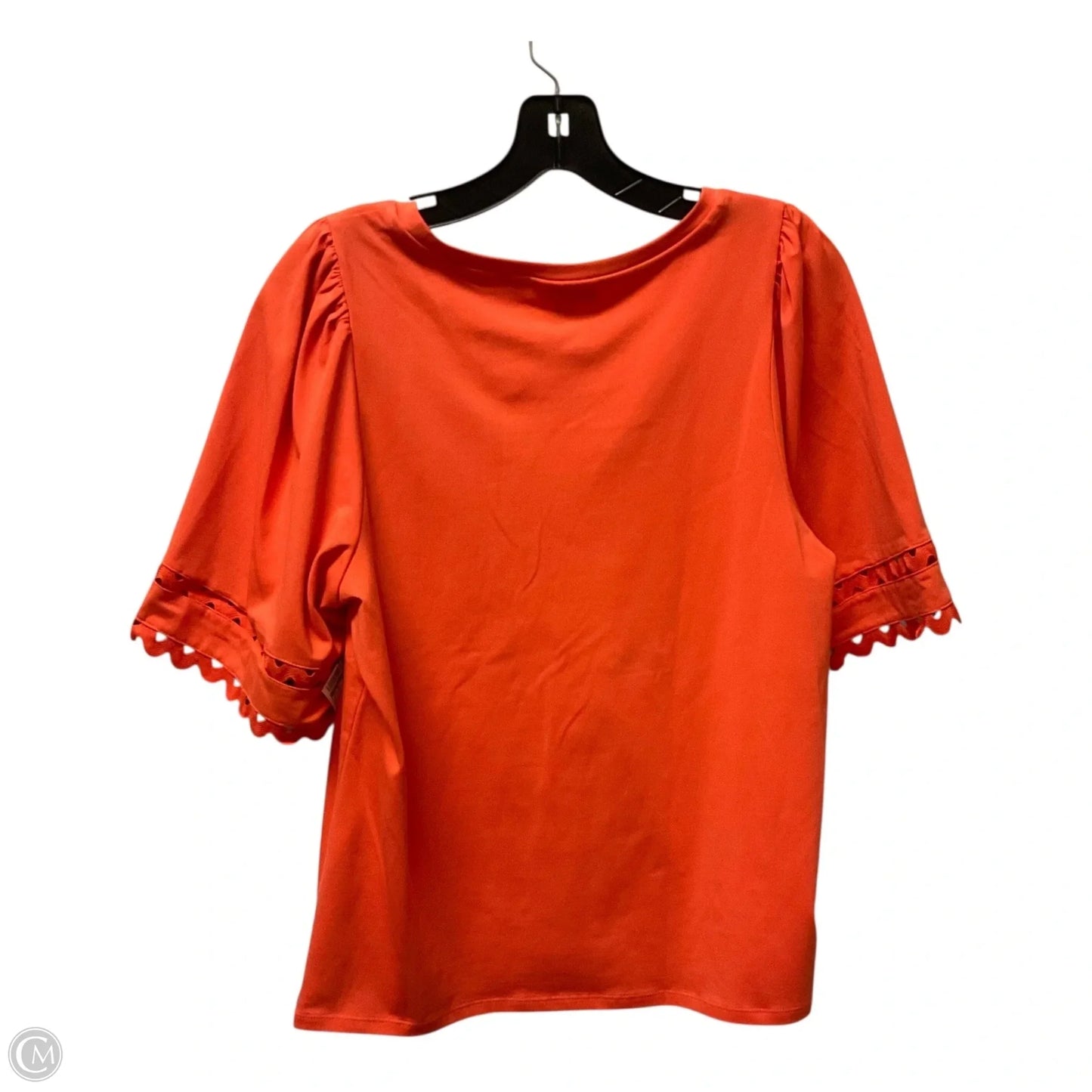 Top Short Sleeve By Chicos In Orange, Size: M