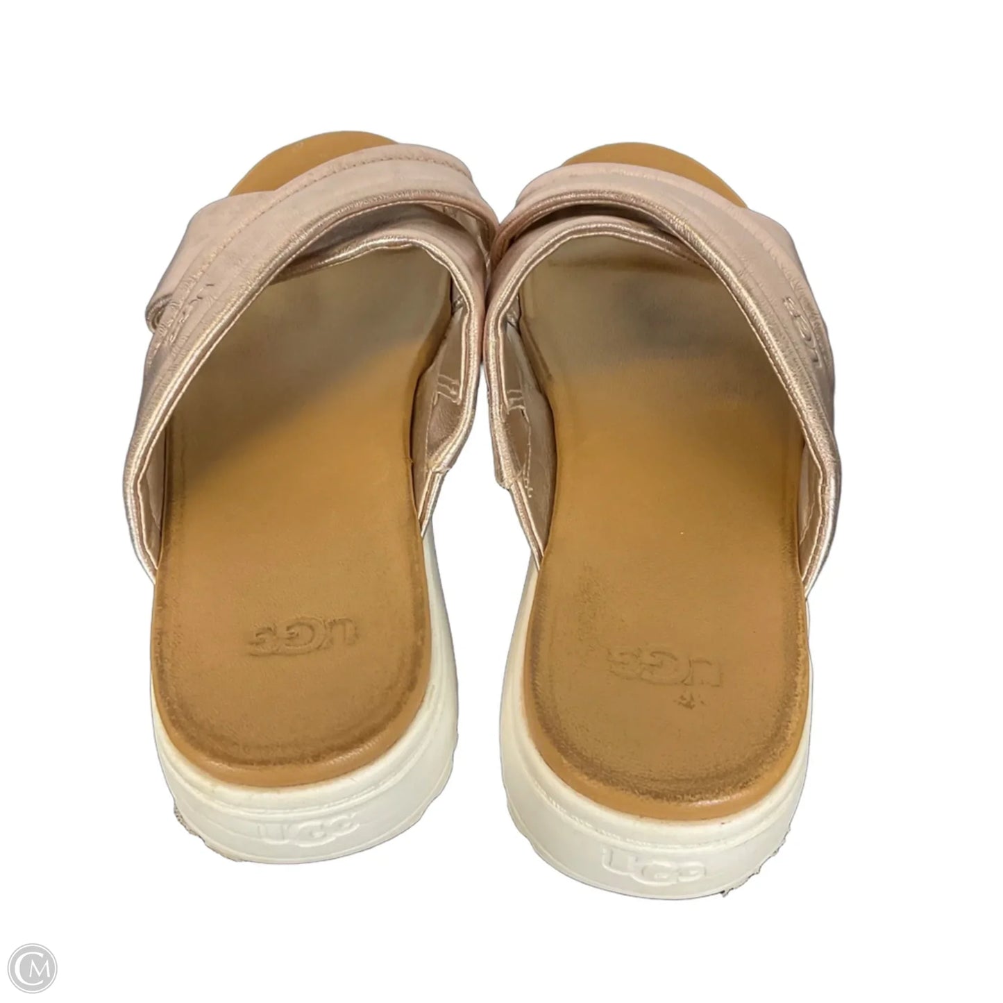 Sandals Designer By Ugg In Pink, Size: 8