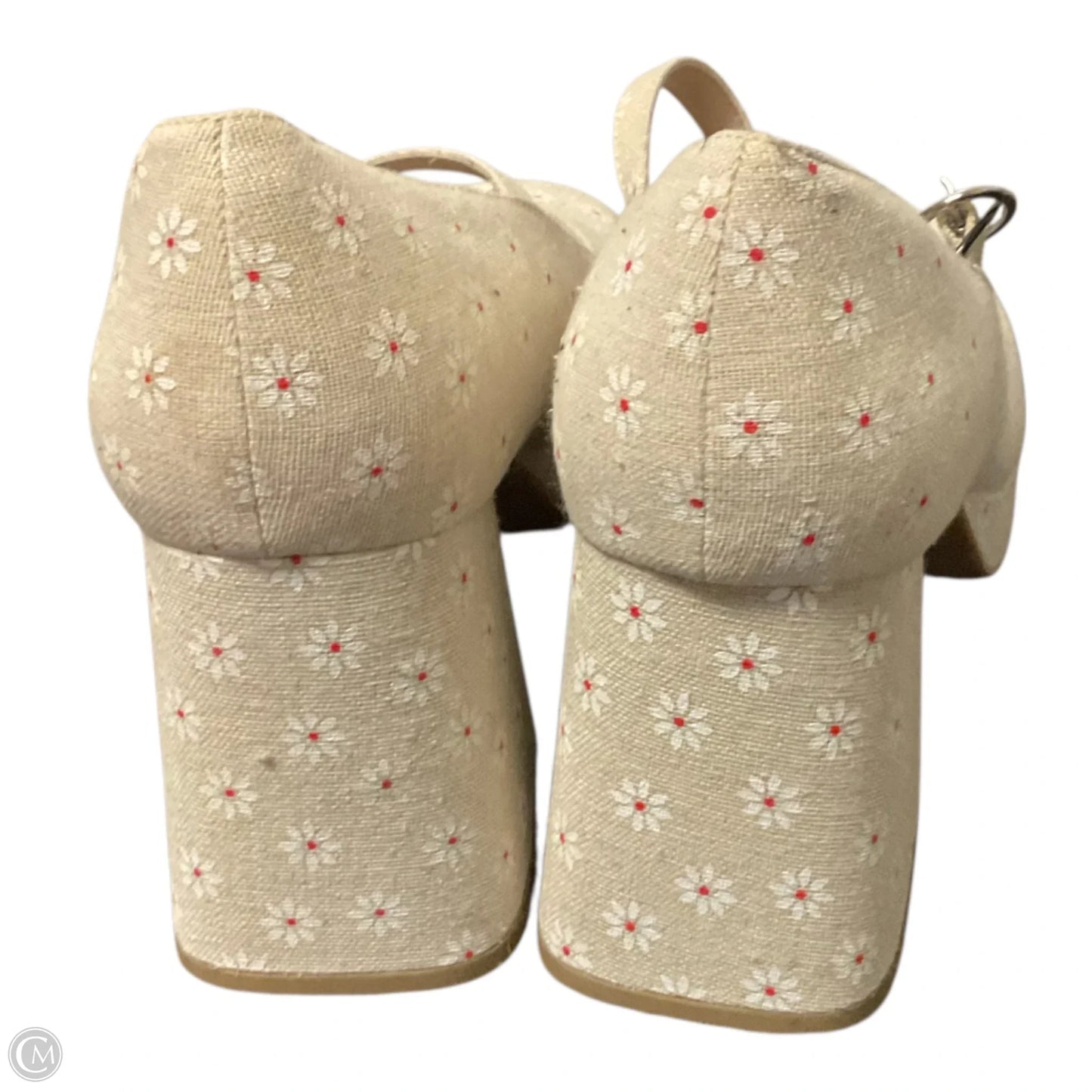 Shoes Heels Block By Madden Girl In Cream, Size: 10